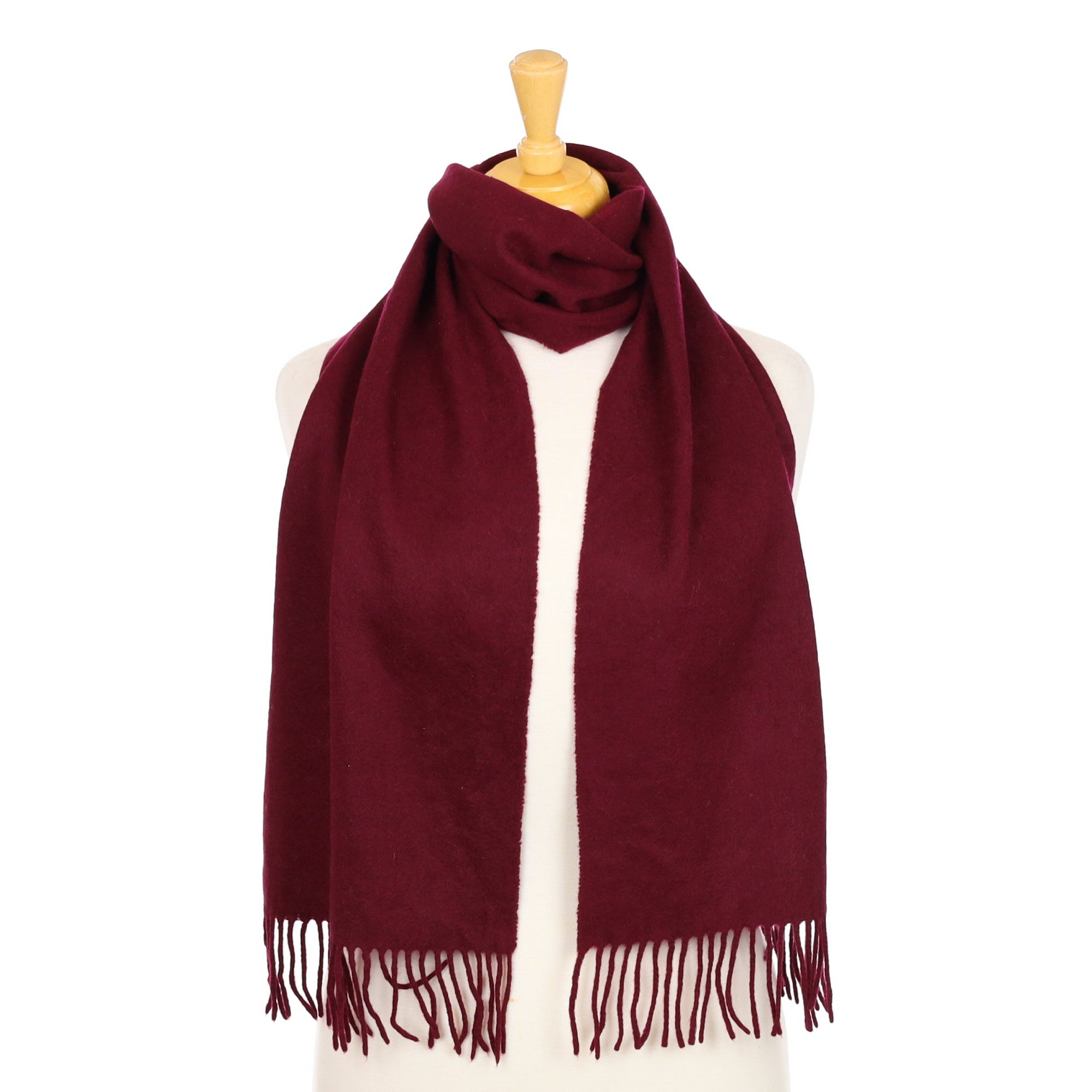 Mulberry Purple Cashmere Woven Scarf