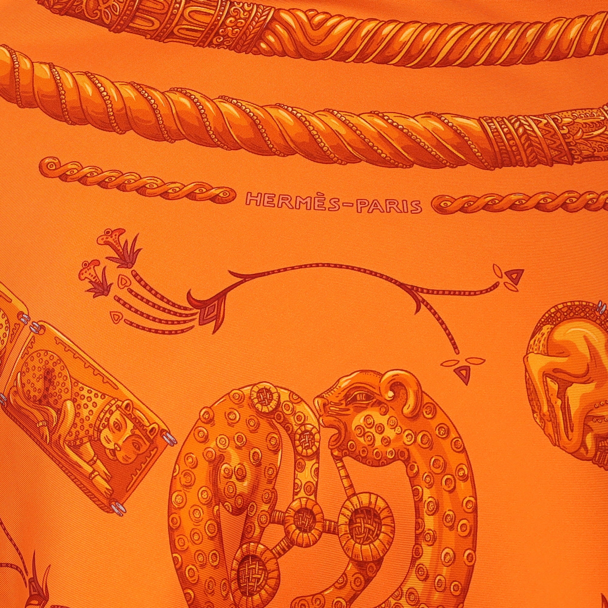 Pristine Hermès Ors Nomades Silk Scarf Quite Rare