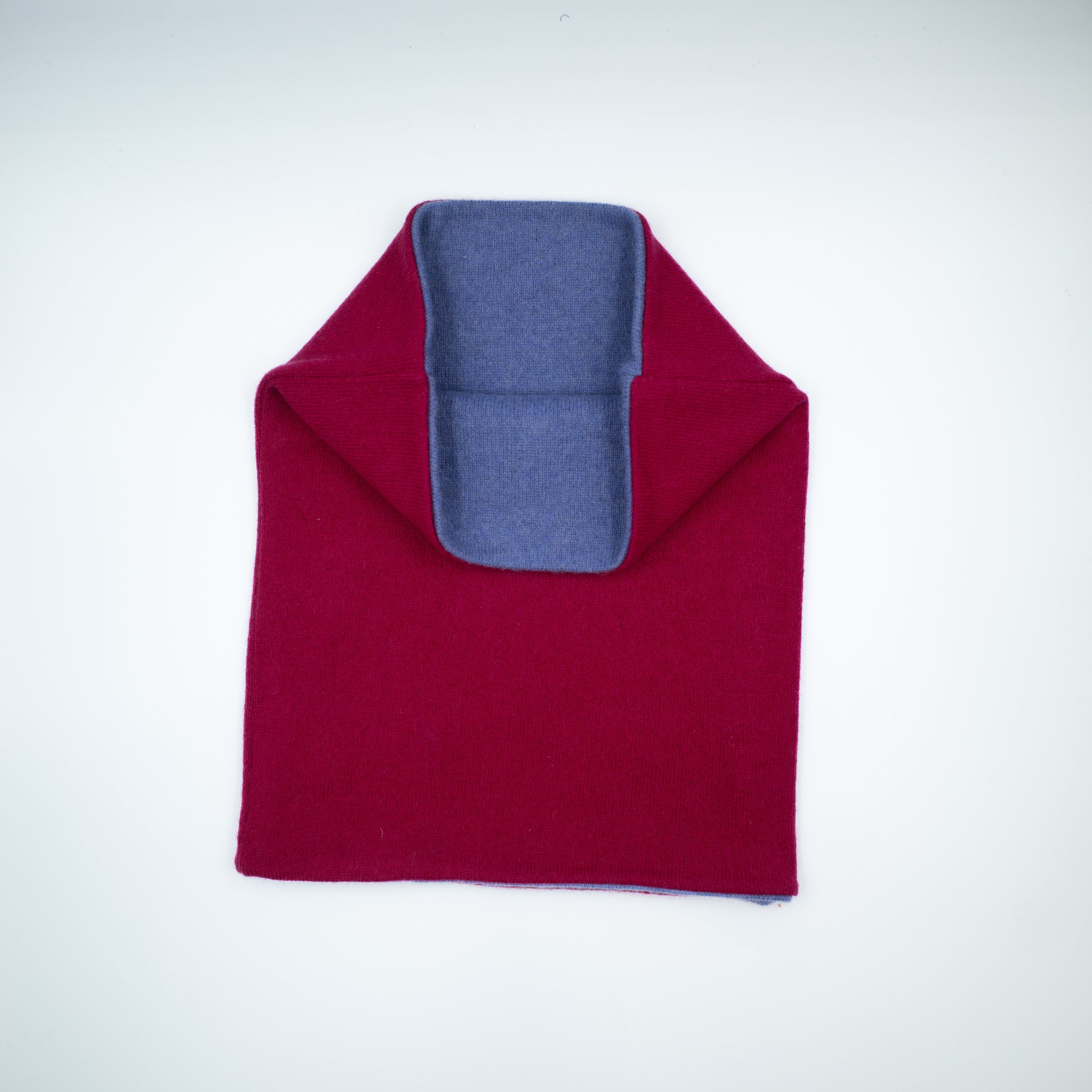 Cherry Pink and Bluebell Purple Luxury Double Layered Snood
