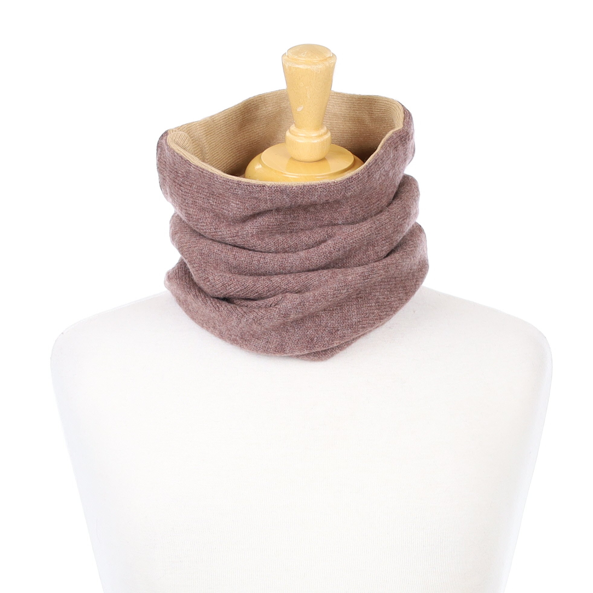Donkey Brown and Camel Luxury Double Layered Snood