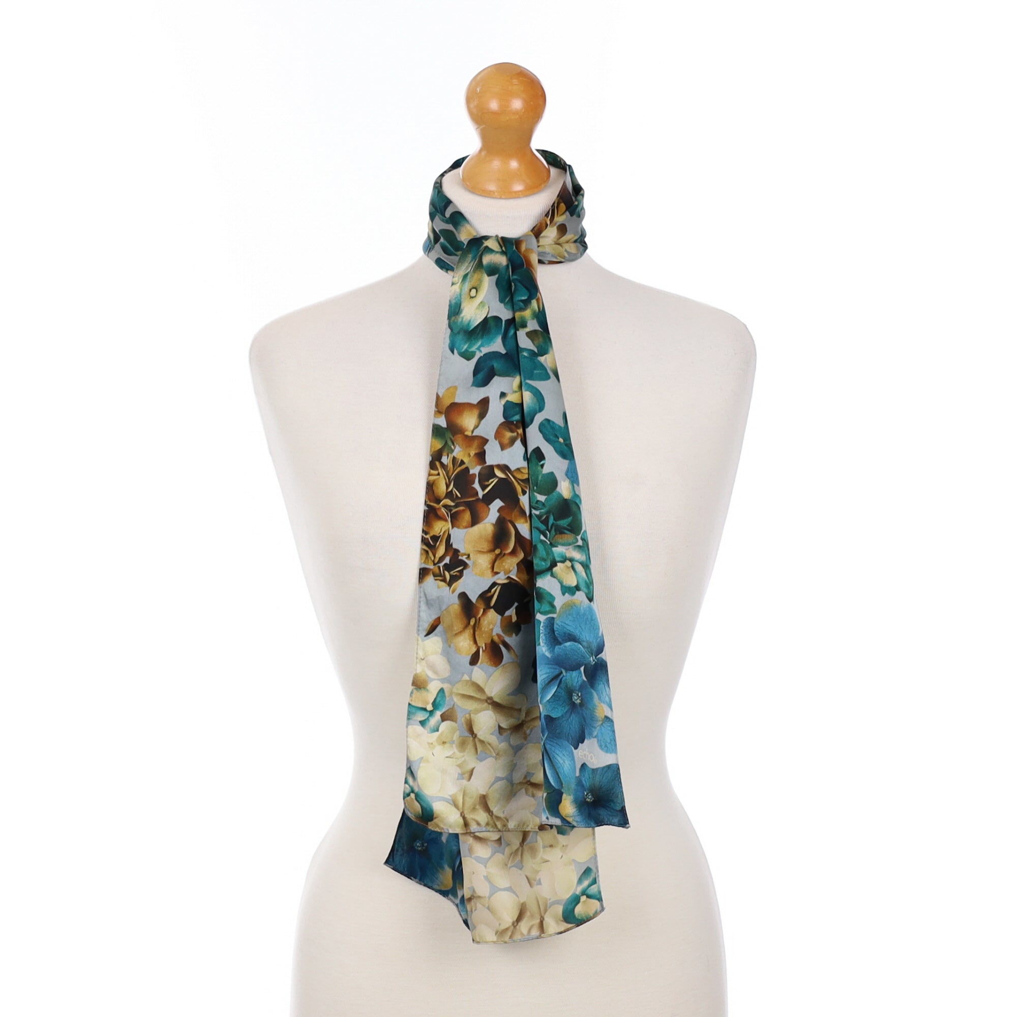 Echo Abstract Floral Silk Scarf