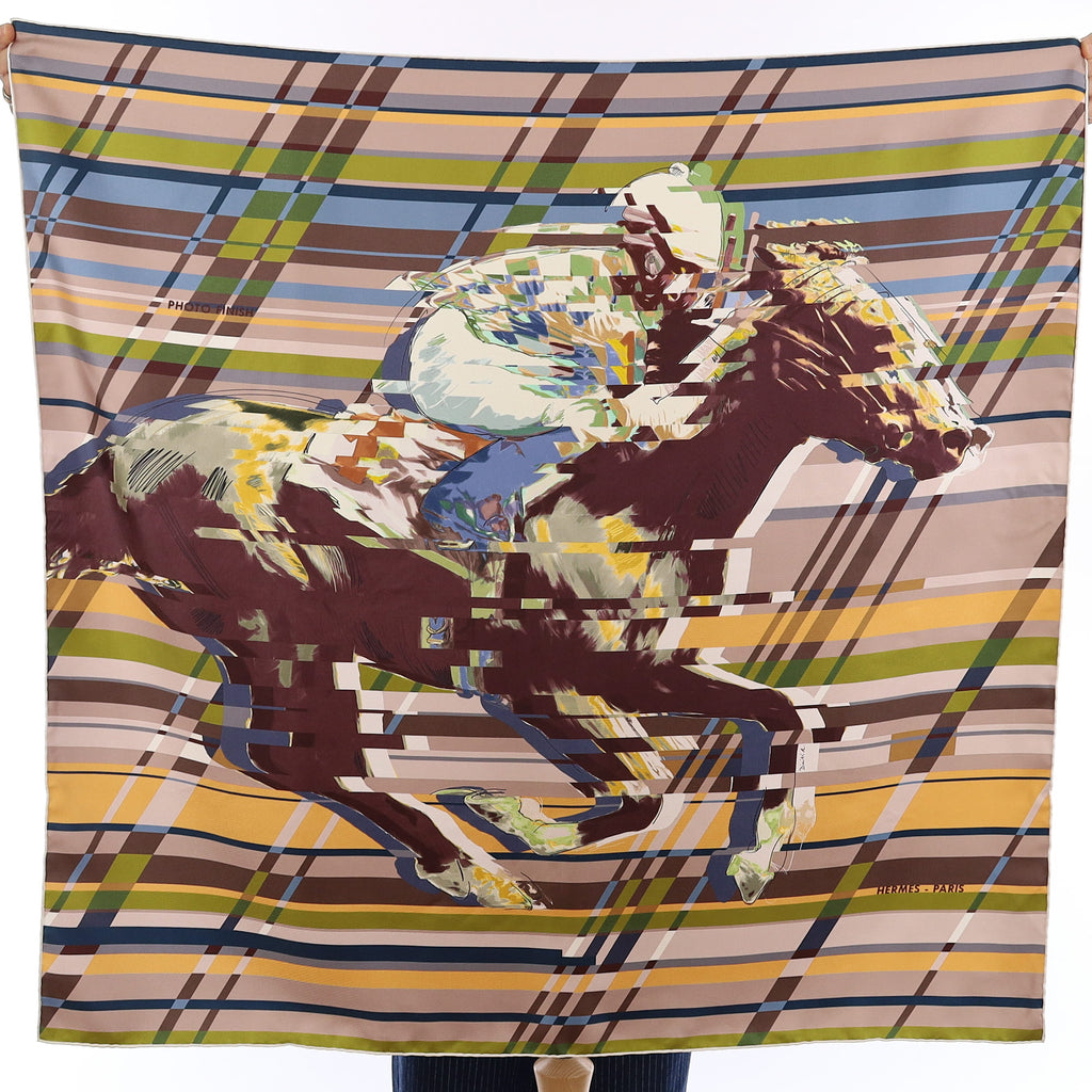 Hermès Photo Finish Silk Scarf