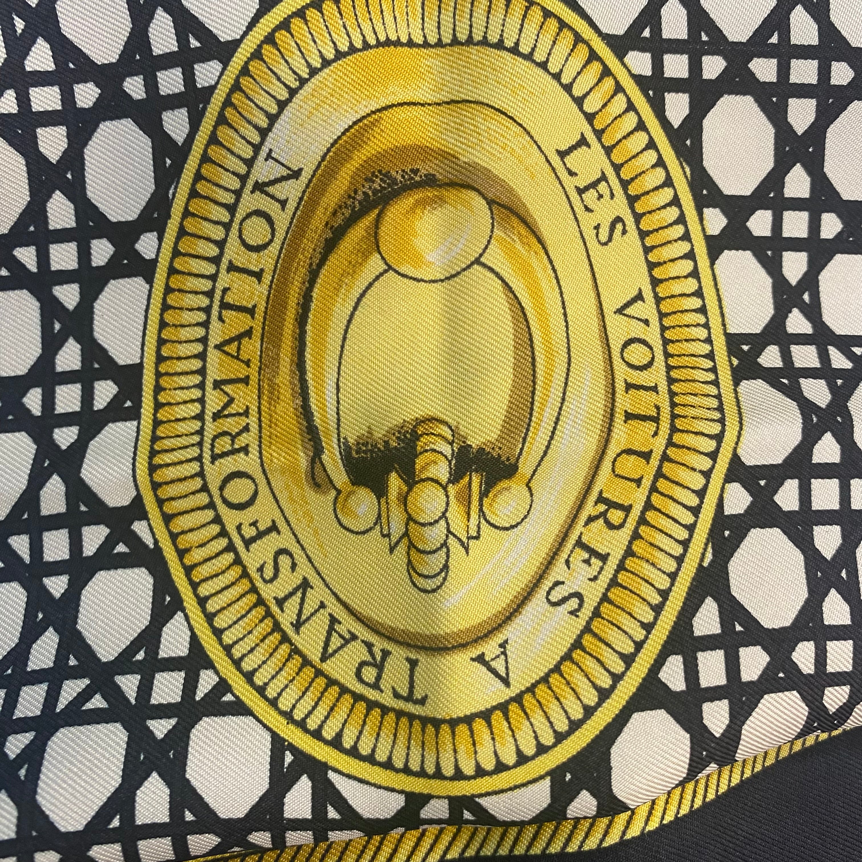 Hermès Les Voitures A Transformation Silk Scarf