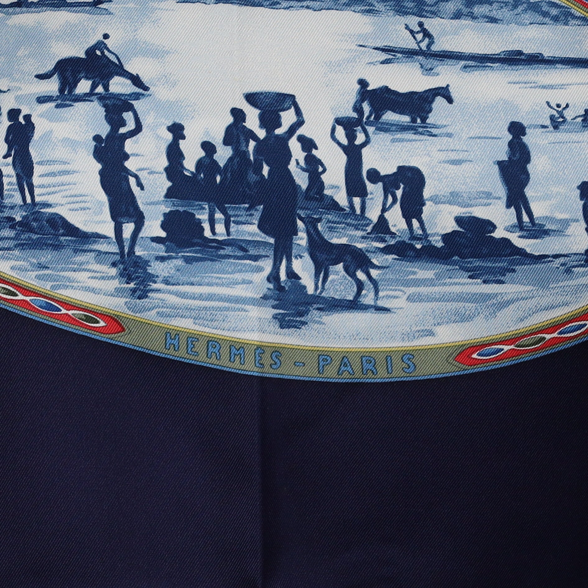 Brand New Boxed Hermès Cavaliers Peuls Silk Scarf