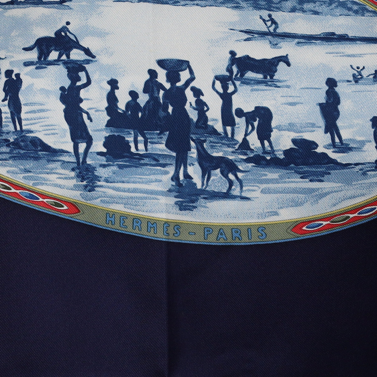 Brand New Boxed Hermès Cavaliers Peuls Silk Scarf
