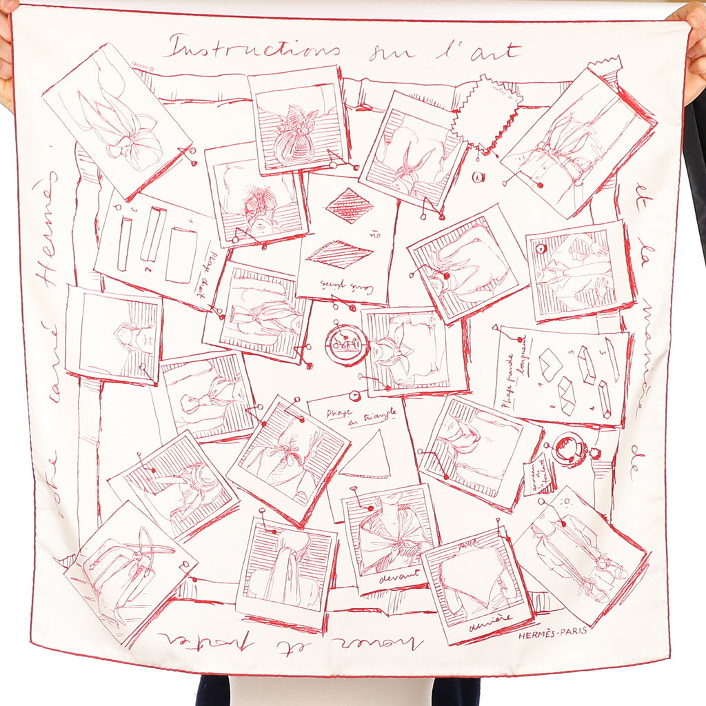 Hermès 70 Instructions su L’art Silk Scarf
