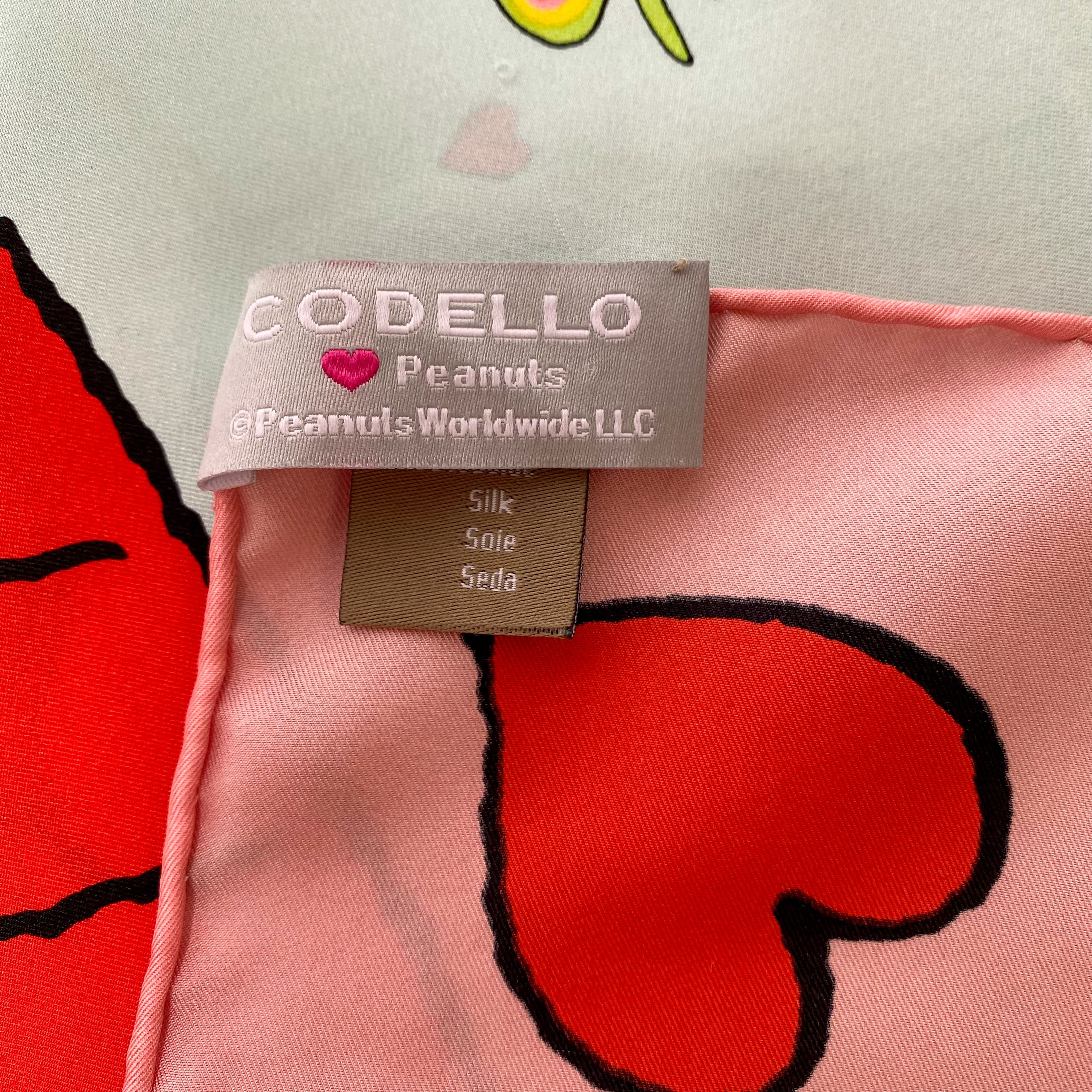 Immaculate Codello Peanuts Silk Scarf
