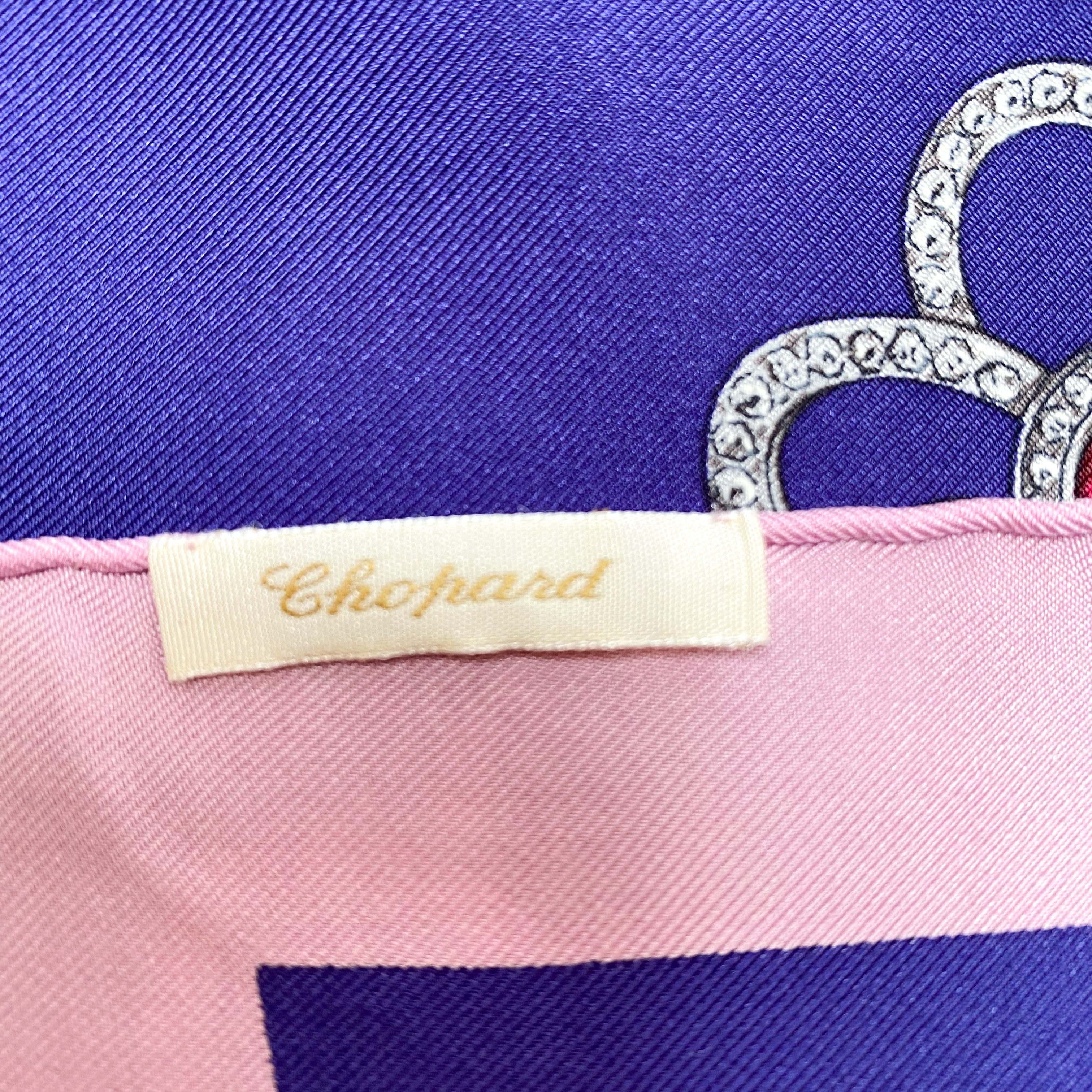Brand New Chopard Jewels Designer Silk Scarf