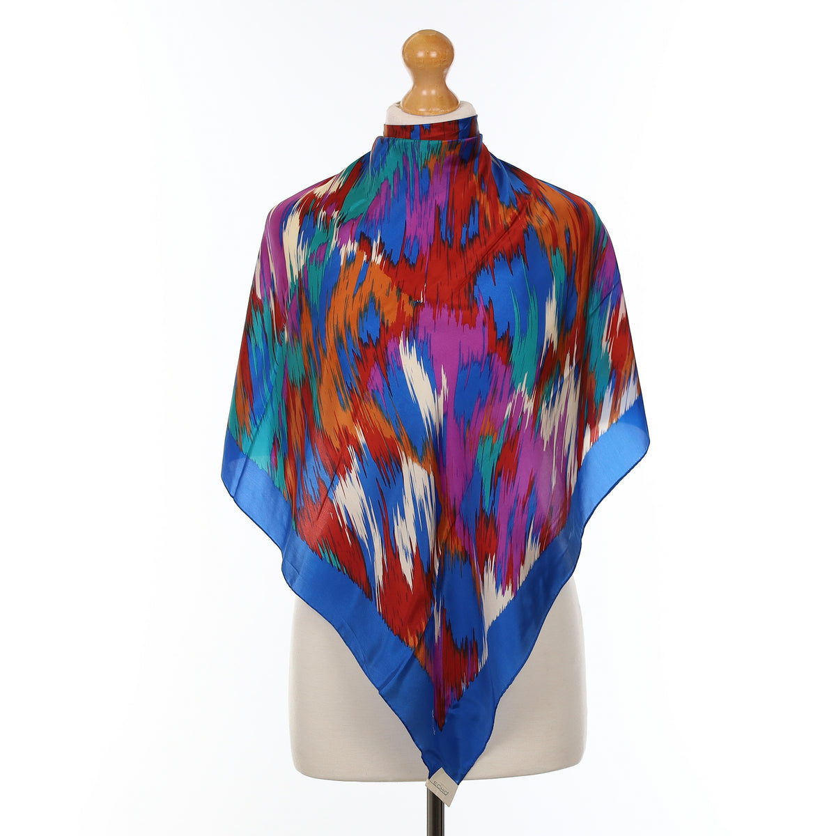 Brand New Echo Colourful Abstract Vintage Silk Scarf