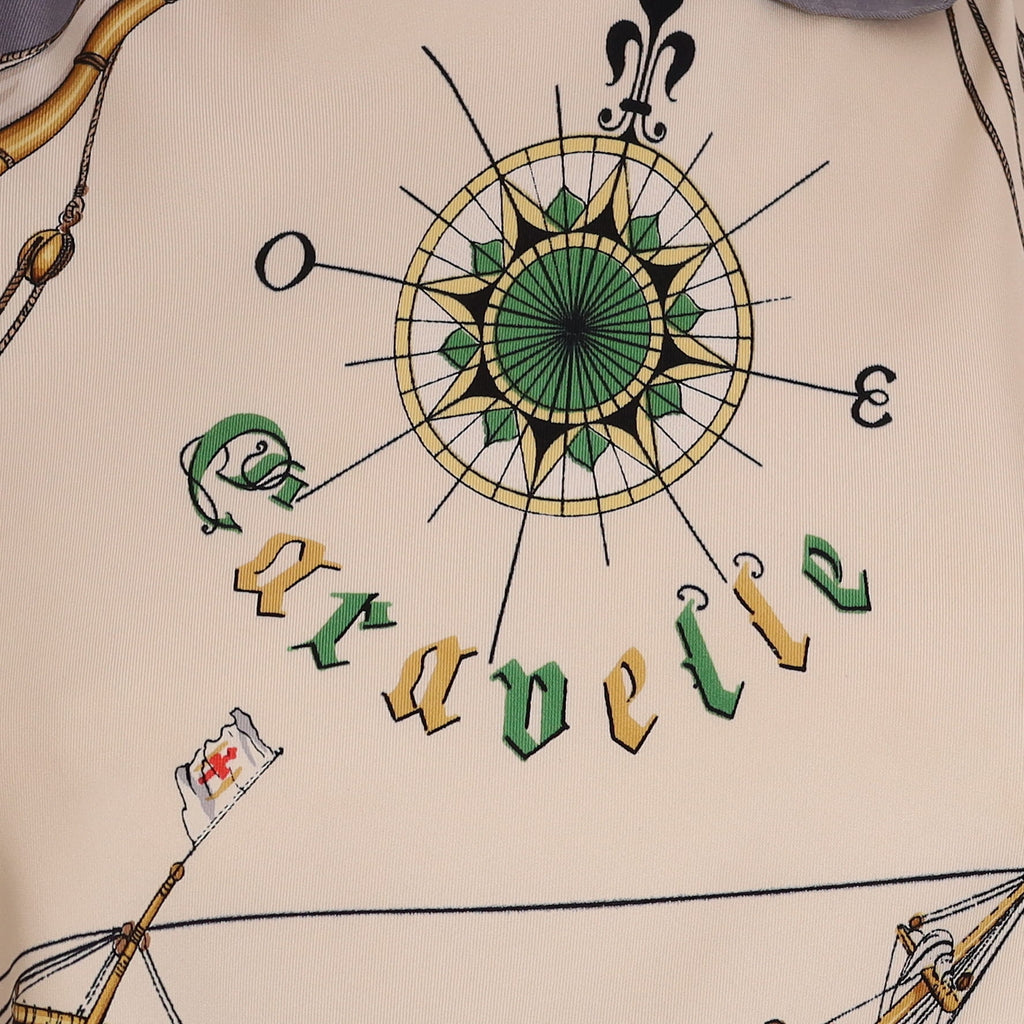 Rare Hermès Caravelle Silk Scarf