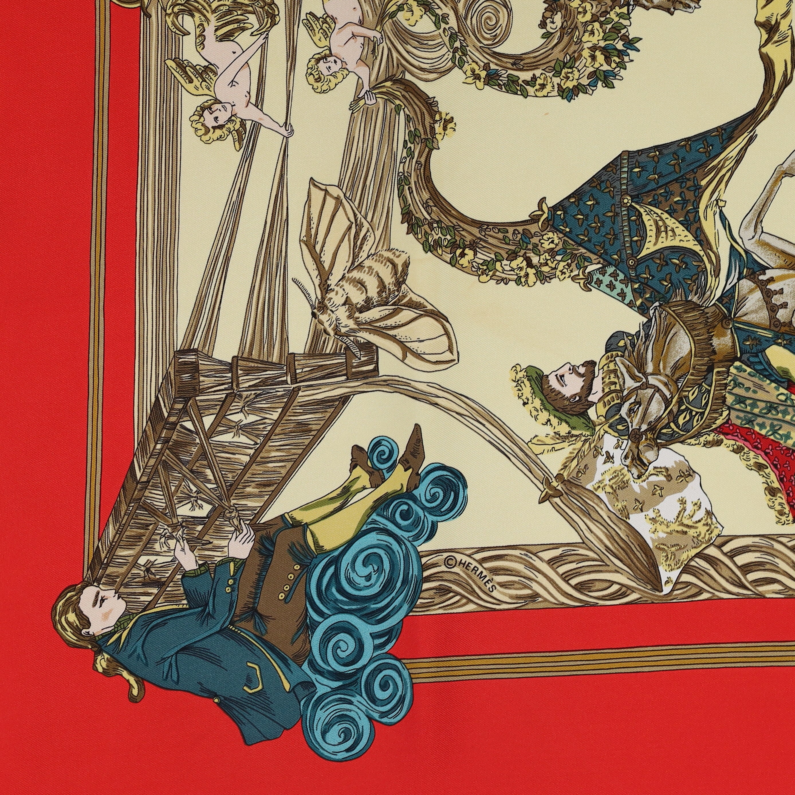 Hermès Au Fil De La Soie Silk Scarf