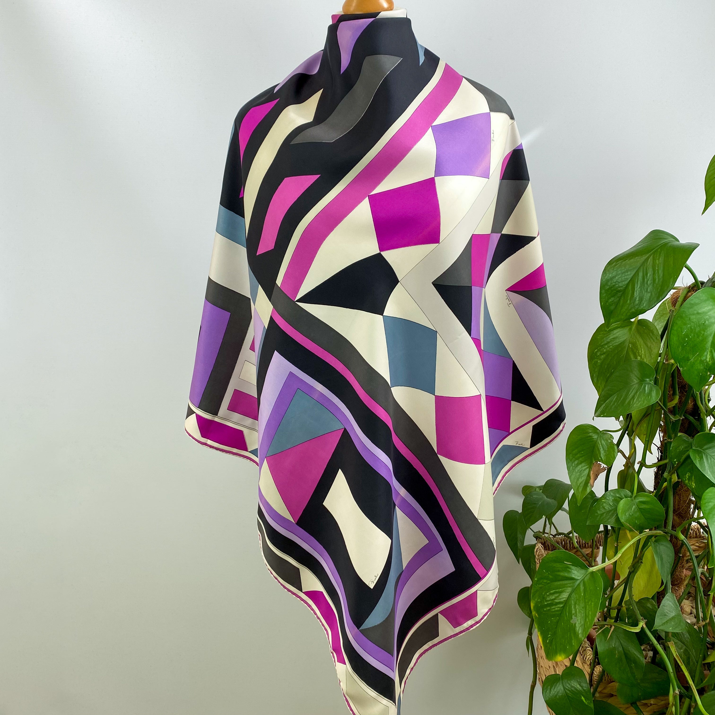 1970s Emilio Pucci Vintage Silk Scarf