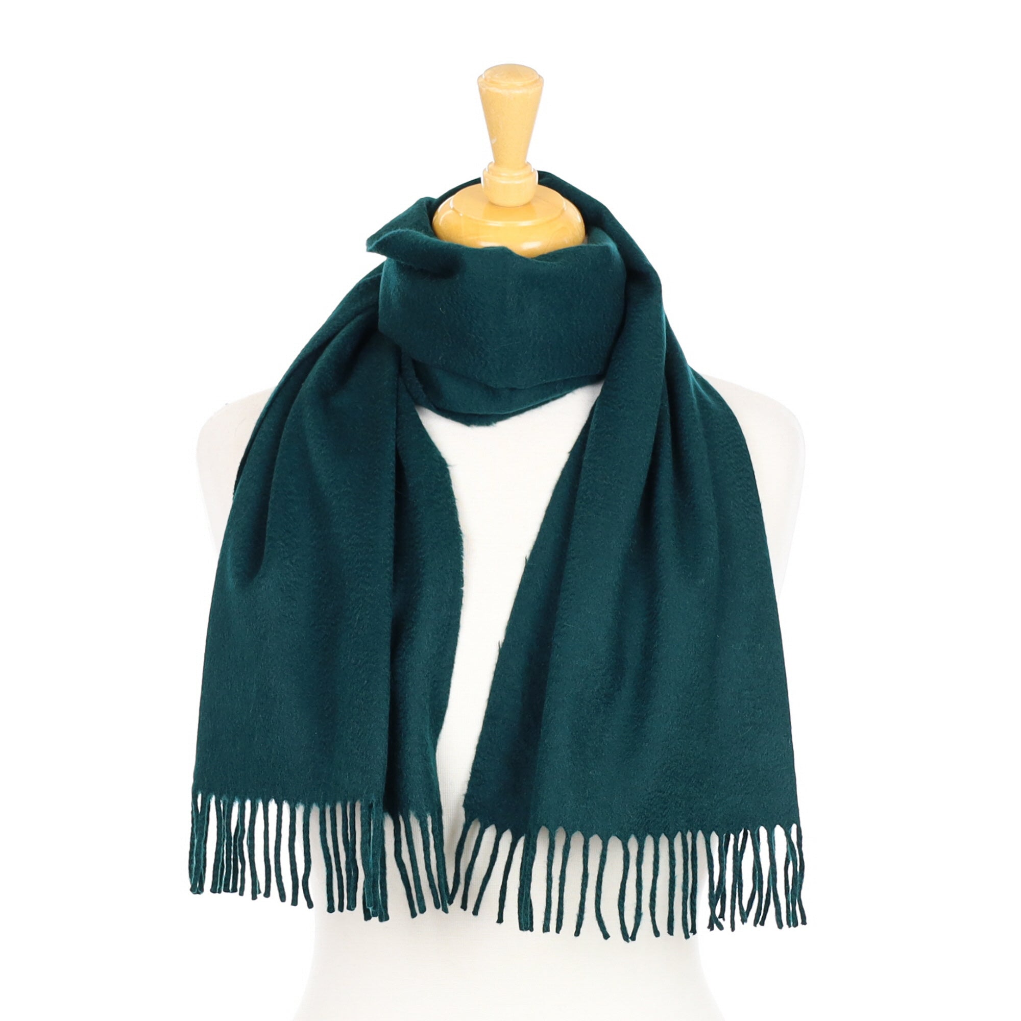 Spruce Green Cashmere Woven Scarf