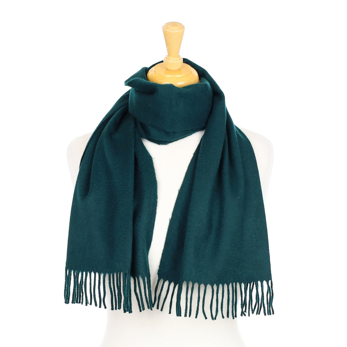 Spruce Green Cashmere Woven Scarf