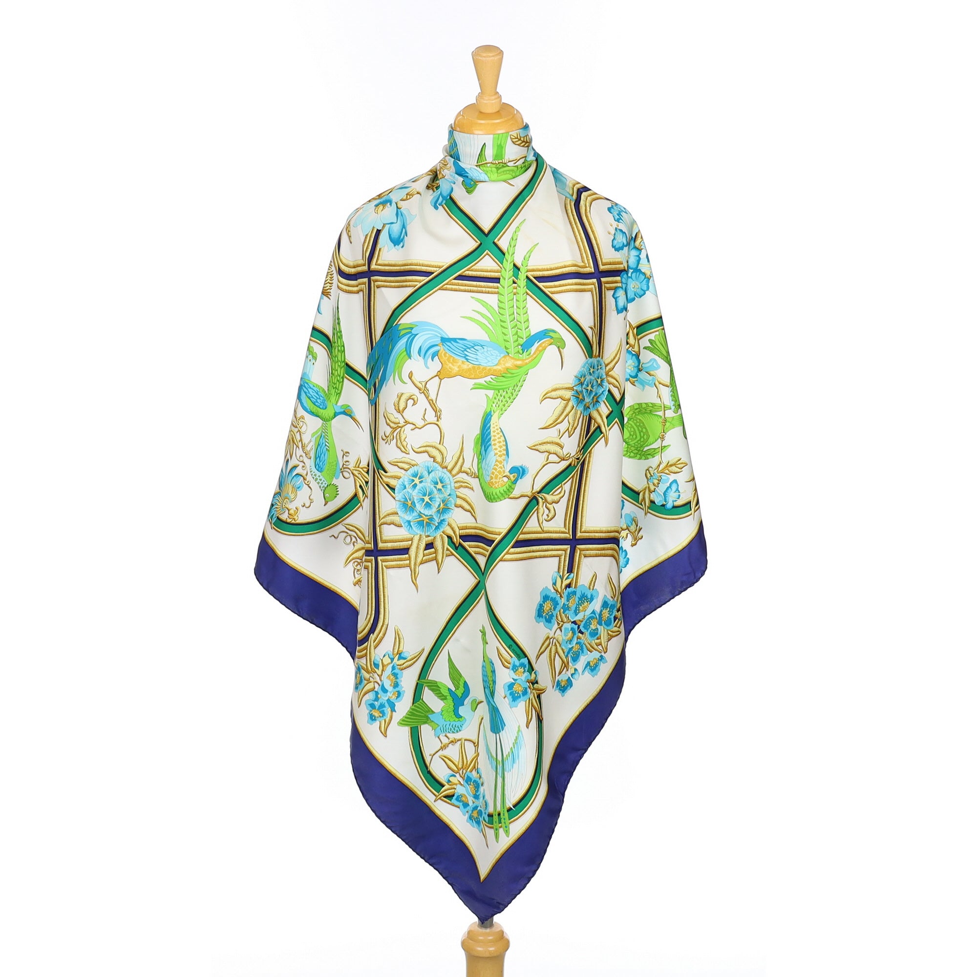 Hermès Caraibes Silk Scarf