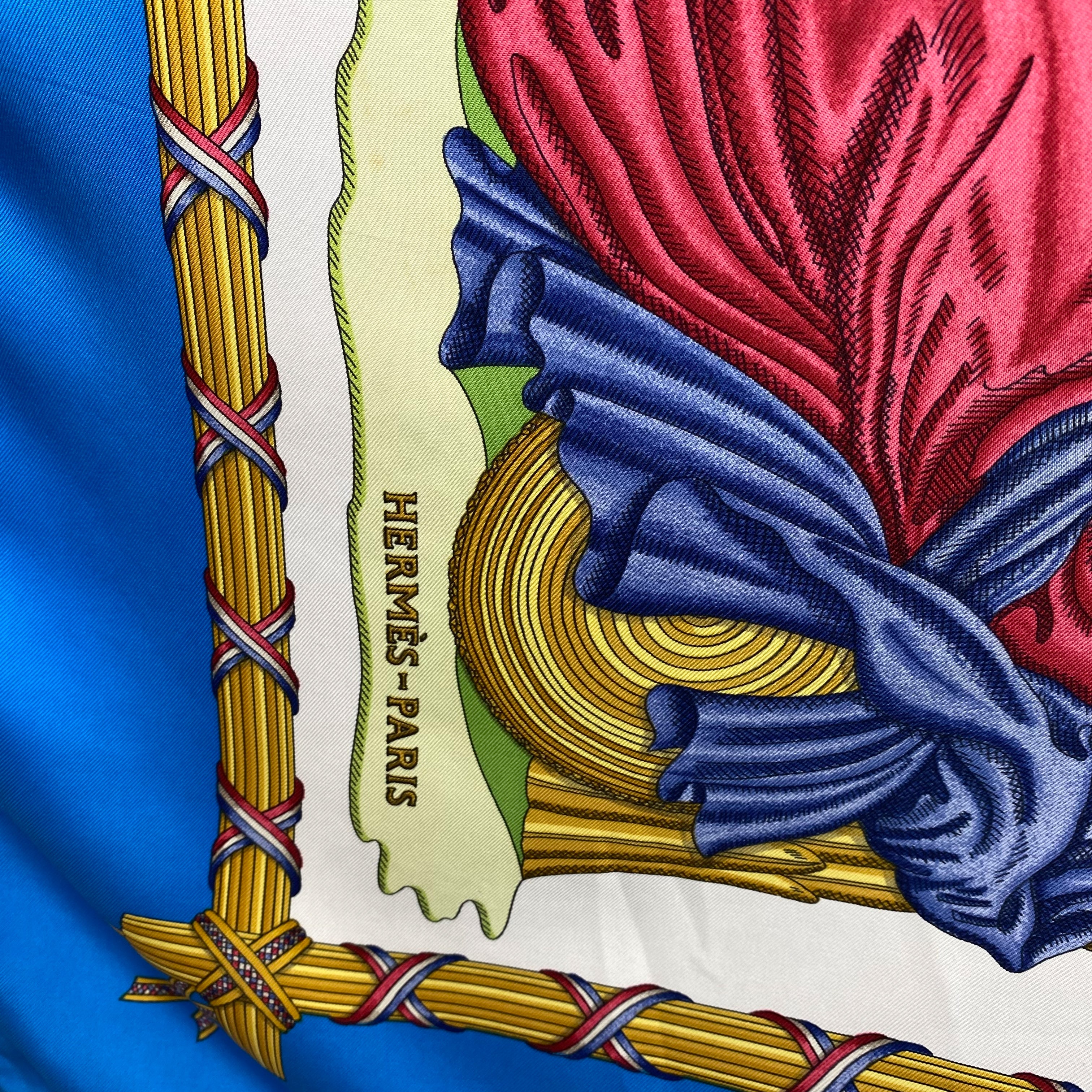 Boxed Hermes Liberte Egalite 1988 Designer Silk Scarf