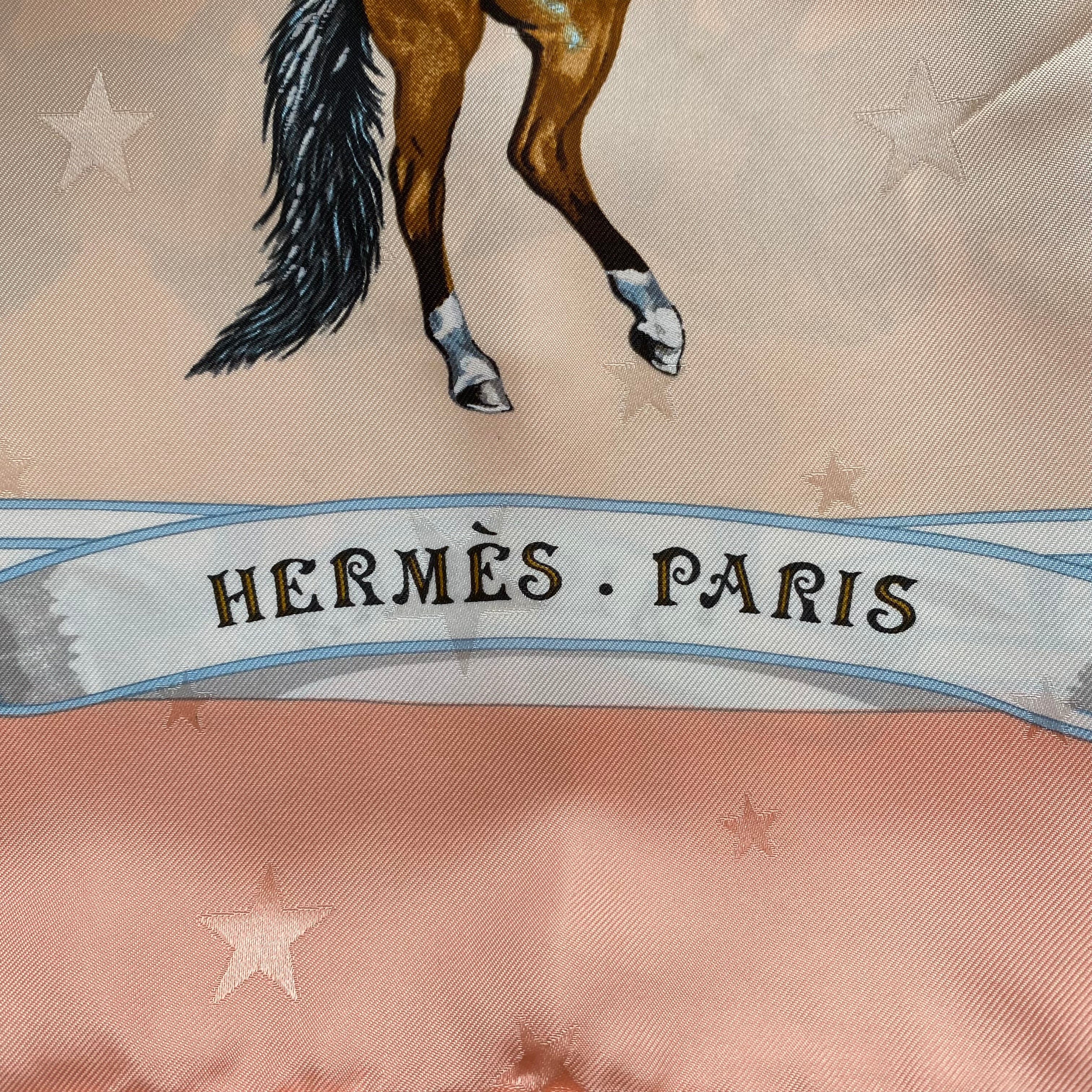 Hermès En Piste Silk Scarf
