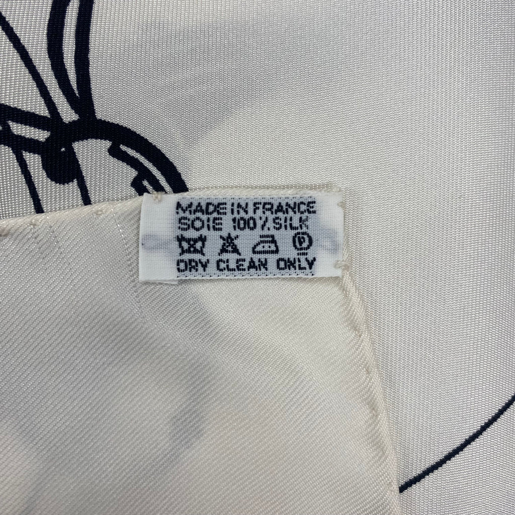 Pristine Hermès Ex Libris Silk Scarf