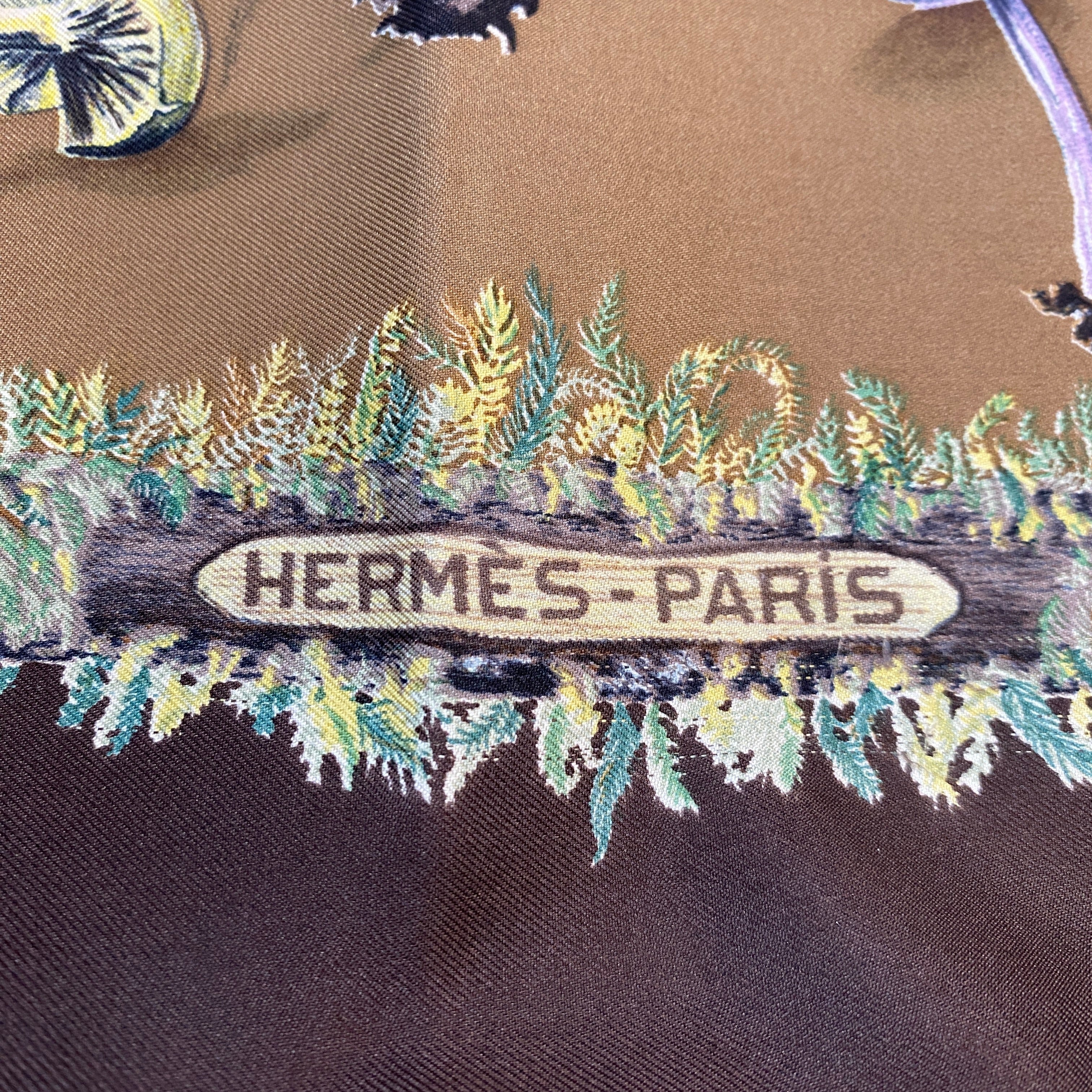 Hermès Les Champignons II Silk Scarf