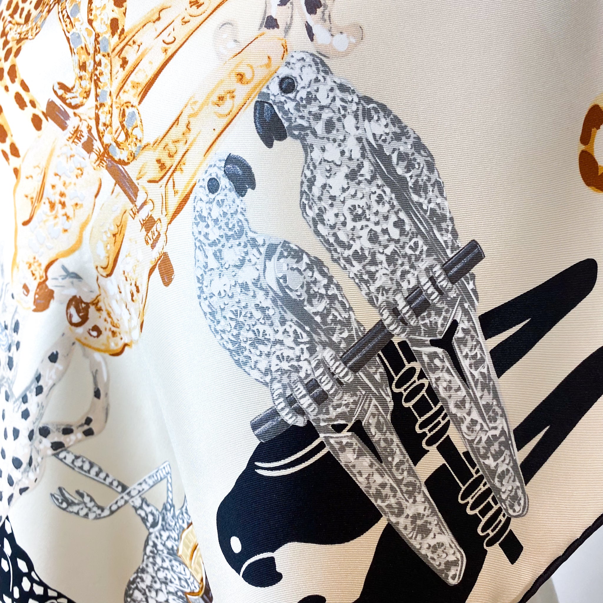 Boxed Cartier Designer Silk Scarf