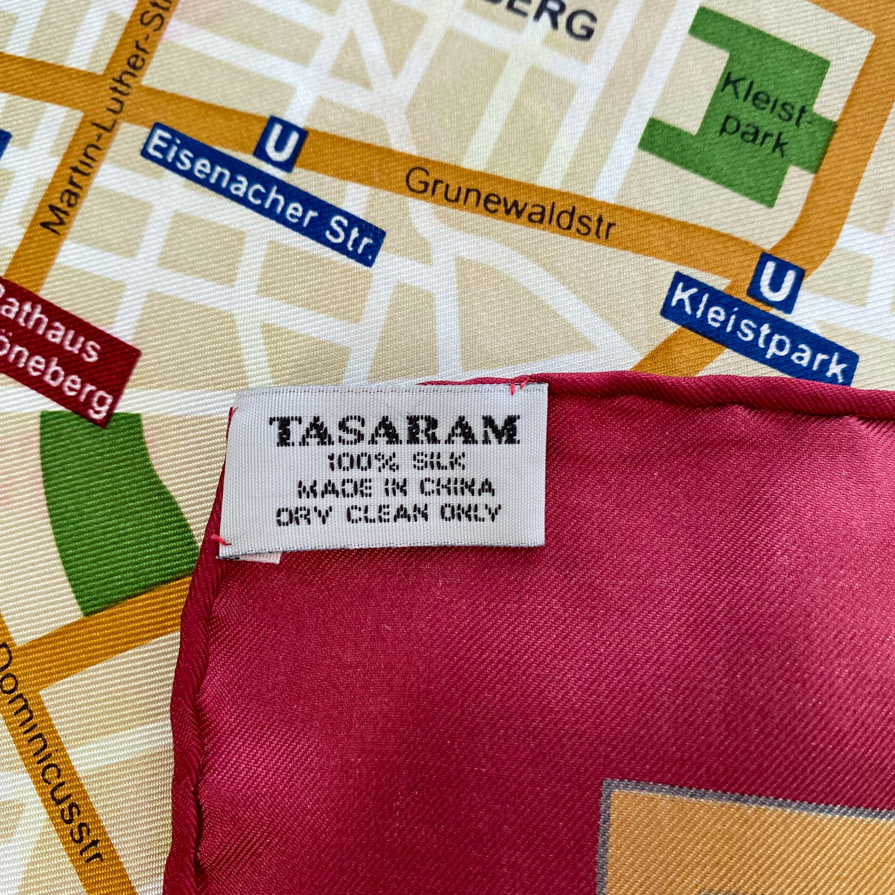 Berlin Map Design Silk Scarf