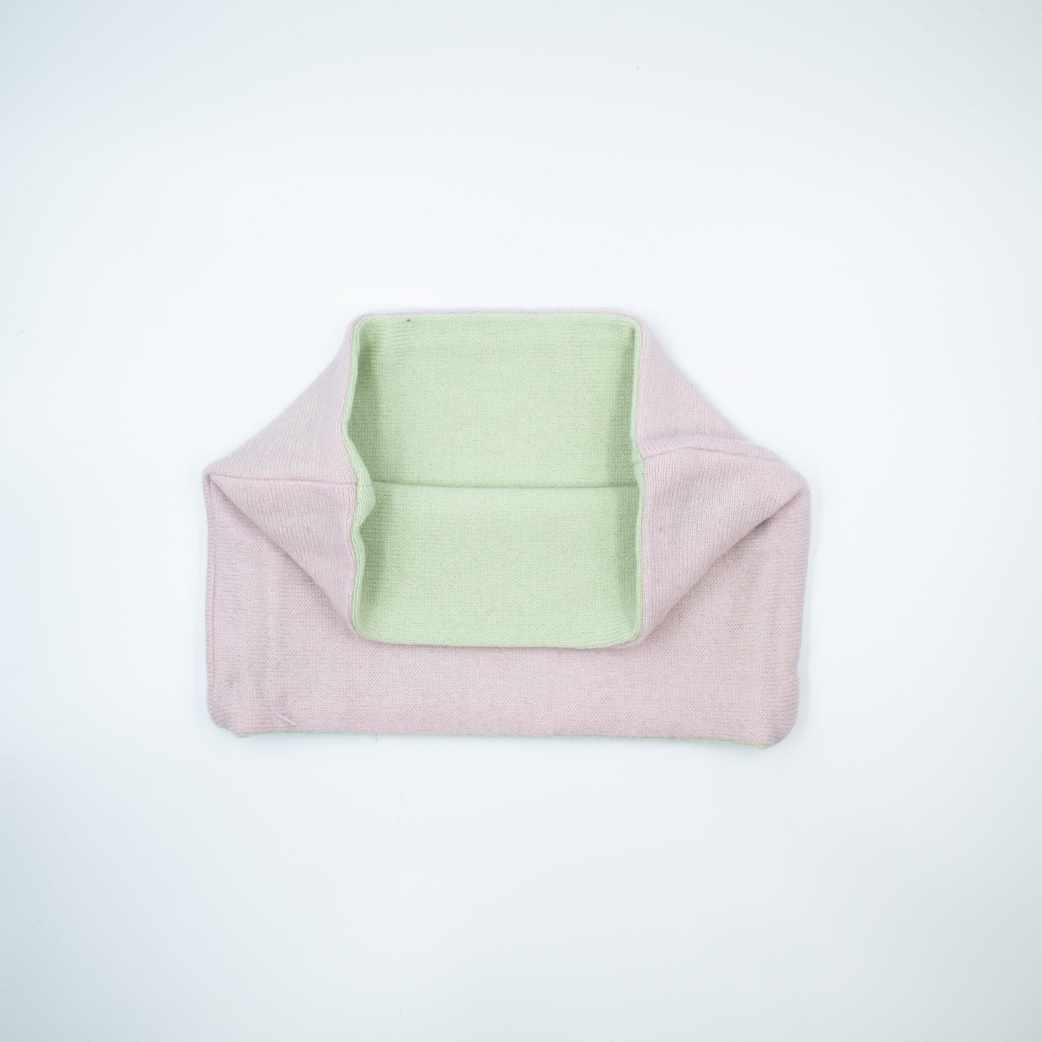 Pastel Pink and Pale Lime Neck Warmer