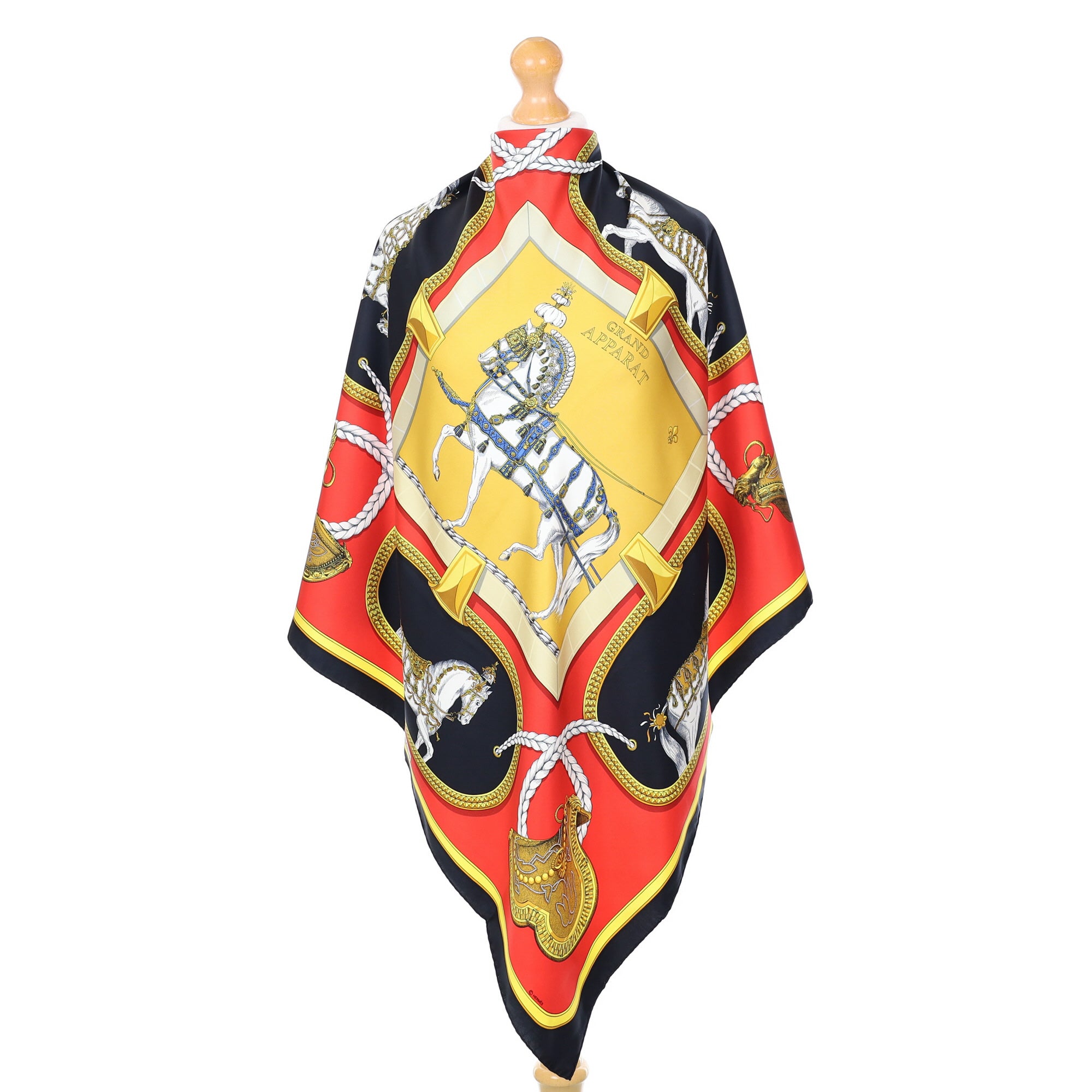 Pristine Hermès Grand Apparat Silk Scarf