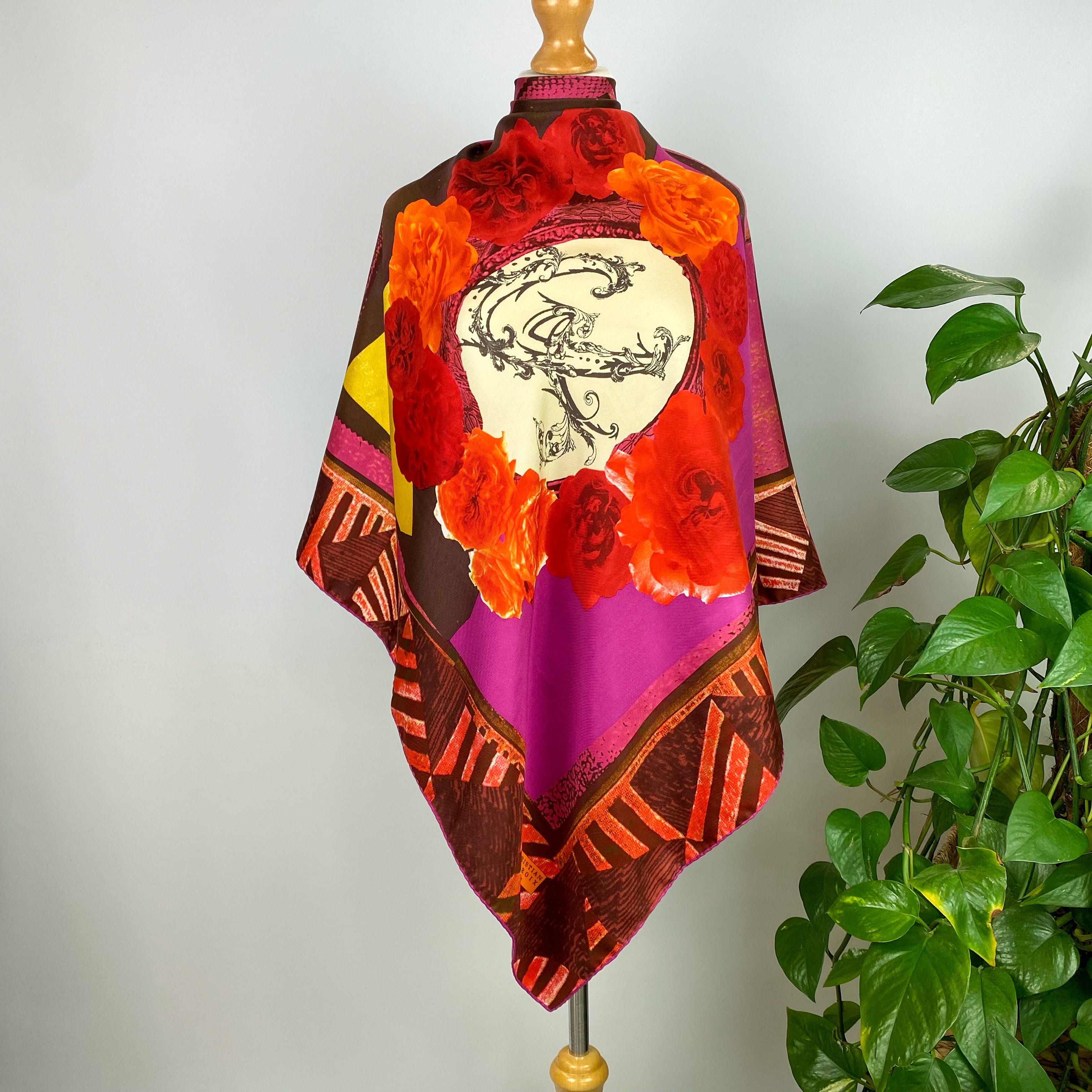 Immaculate Christian Lacroix Designer Silk Scarf