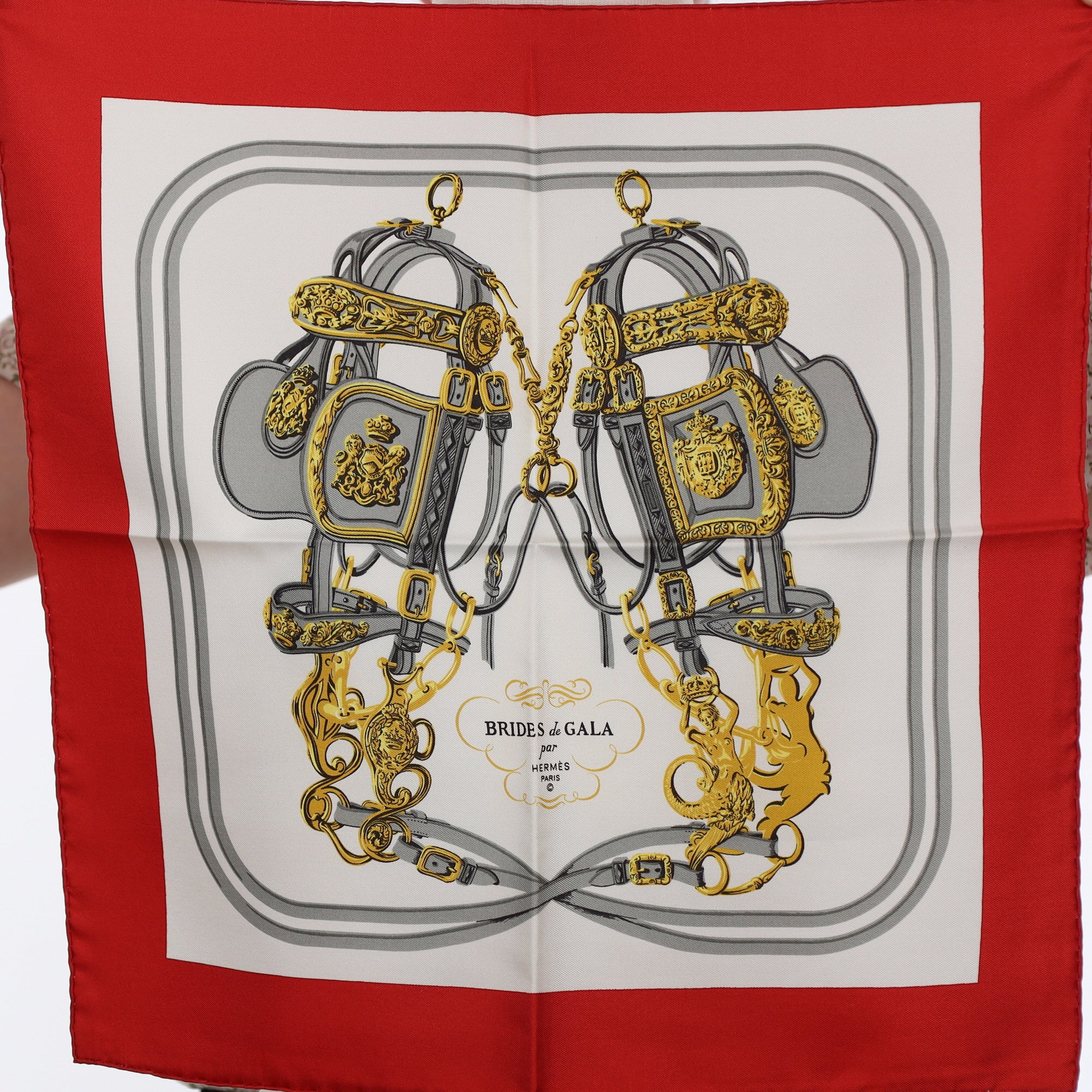 Pristine Hermès 45 Brides de Gala Silk Scarf