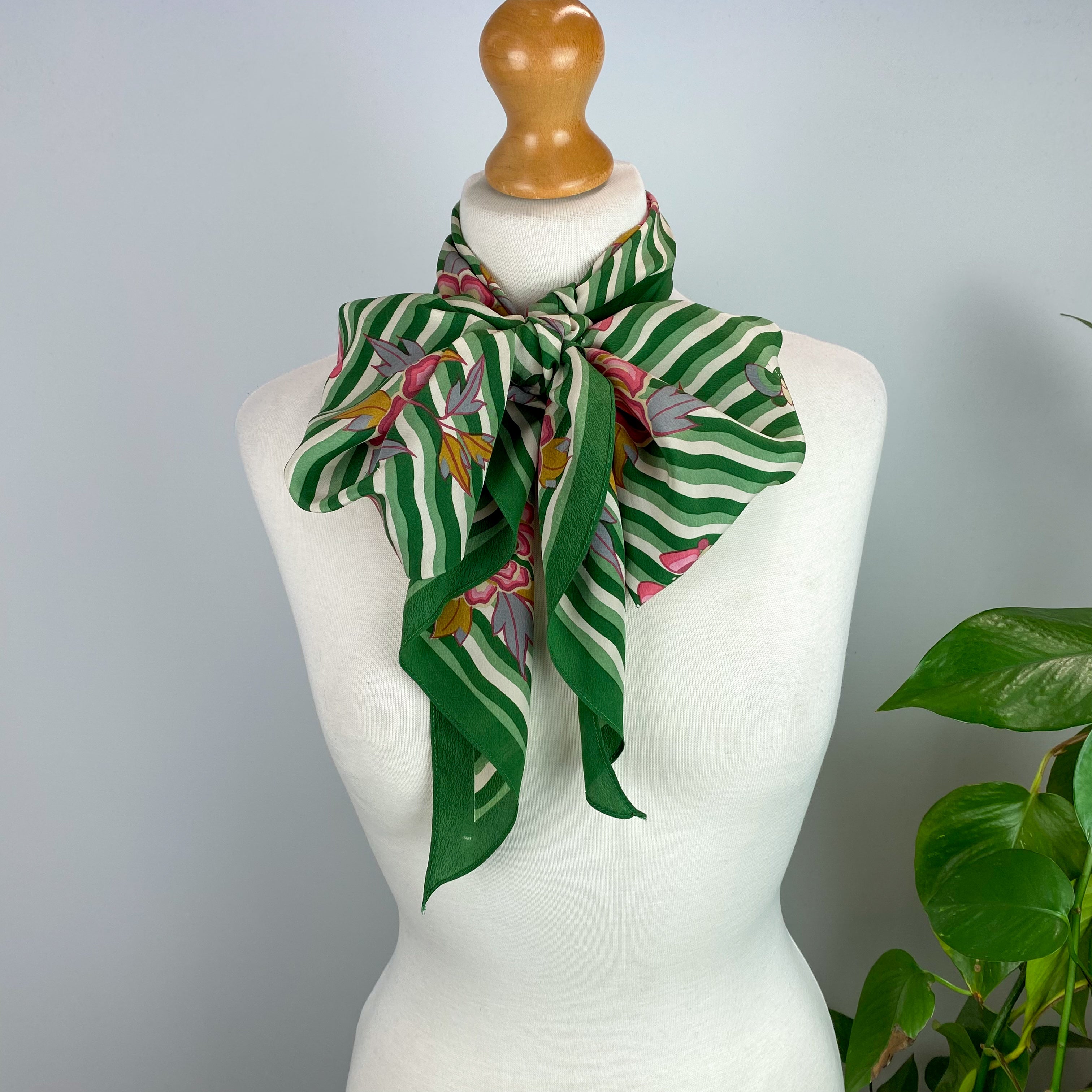 1970s Liberty Pussy Bow Vintage Silk Scarf