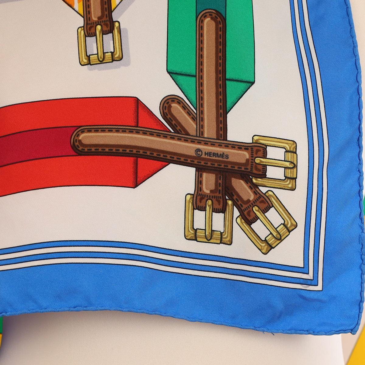 Hermès Les Sangles Silk Scarf