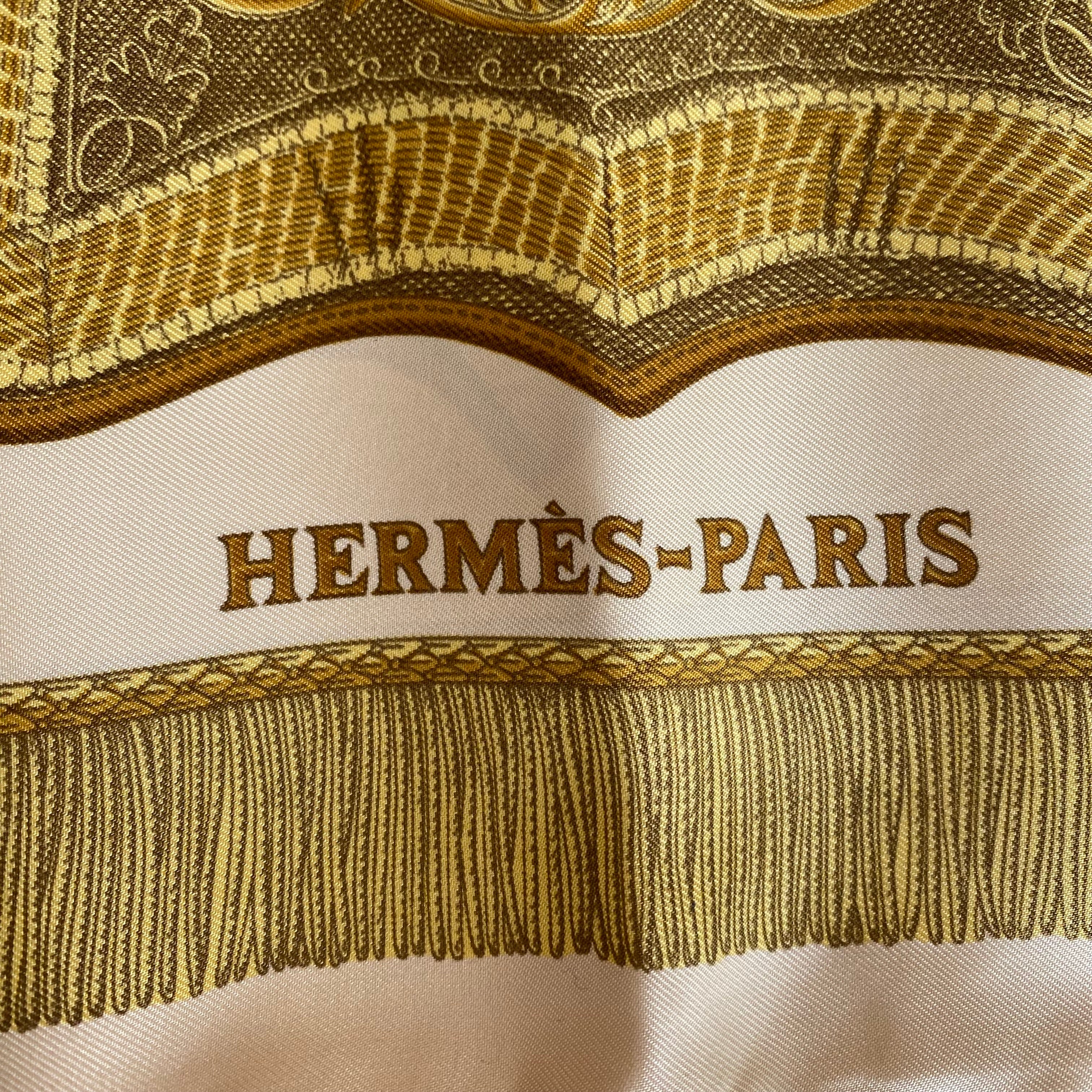Hermès Poste Et Cavalerie Silk Scarf