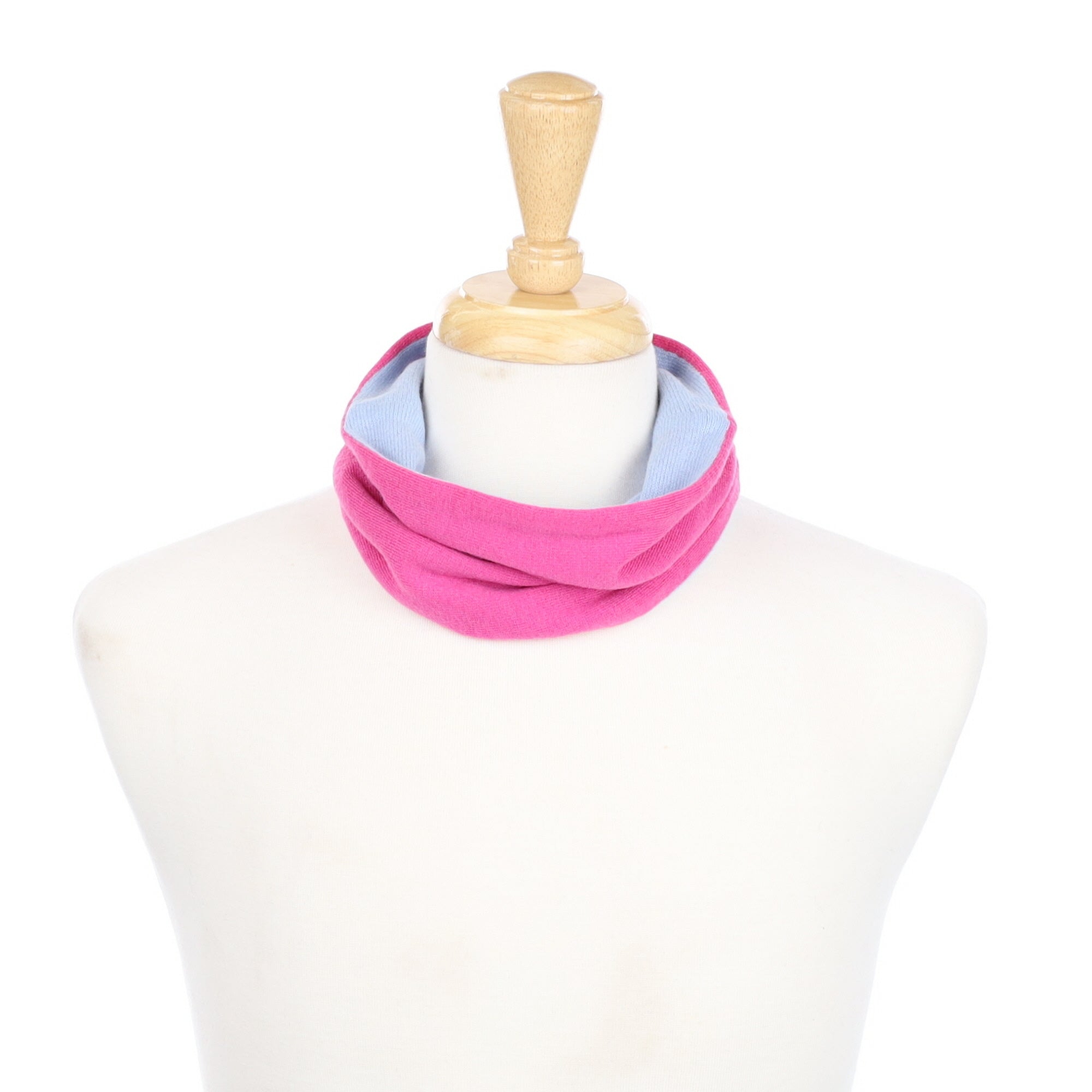 Rose Pink and Powder Blue Neck Warmer