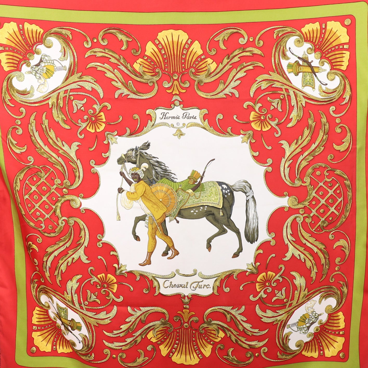 Hermès Cheval Turc Silk Scarf