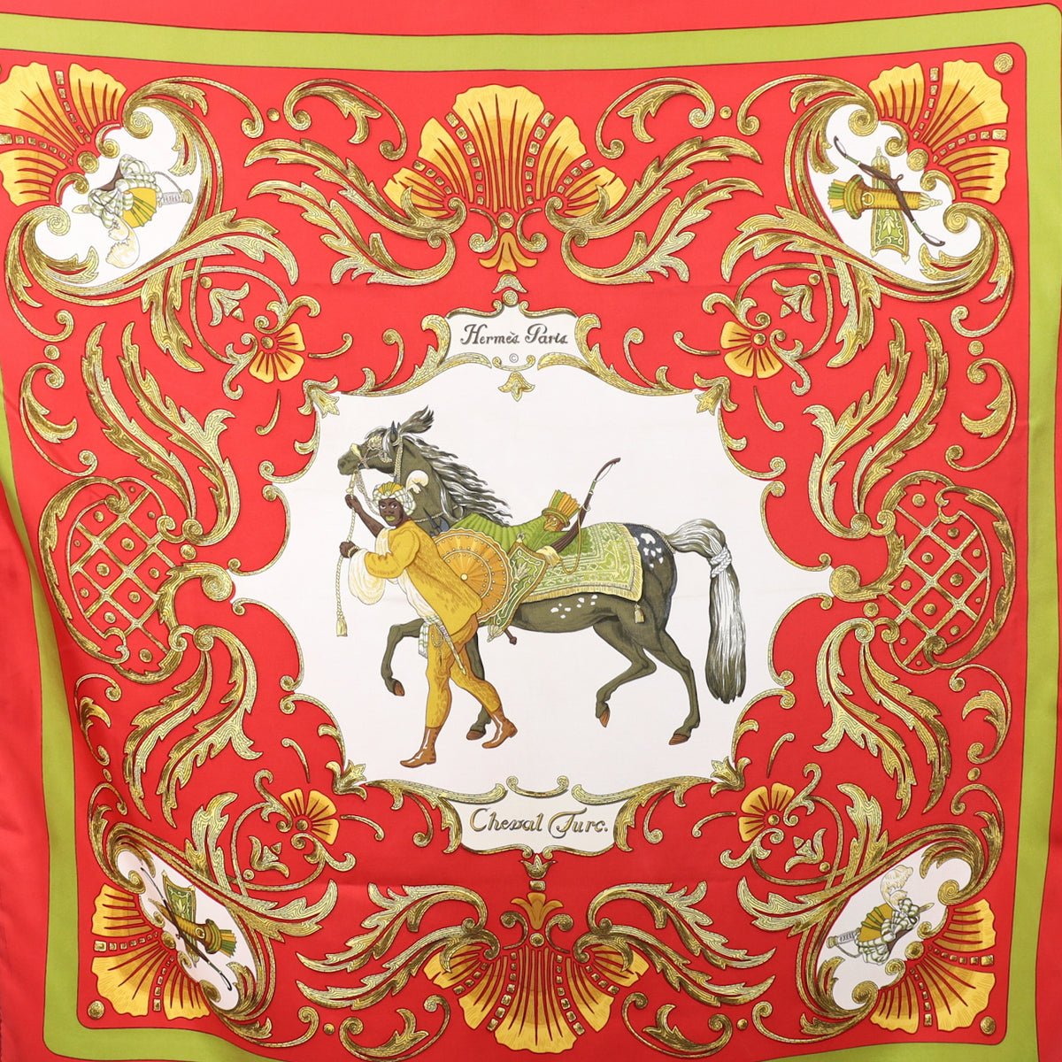Hermès Cheval Turc Silk Scarf