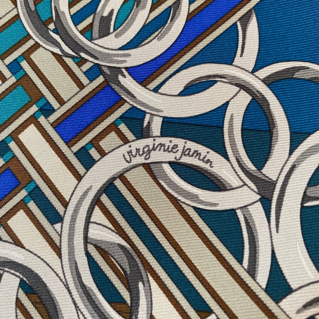 Brand New Boxed Hermès Brides Et Gris-Gris Silk Scarf Quite Rare
