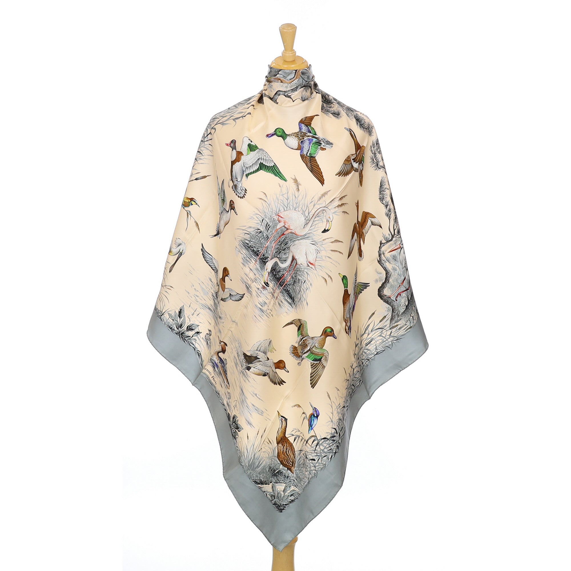 Hermès Halte en Camargue Silk Scarf