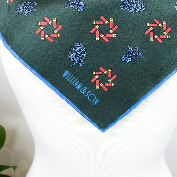 Brand New William & Son Cartridge Silk Hankerchief