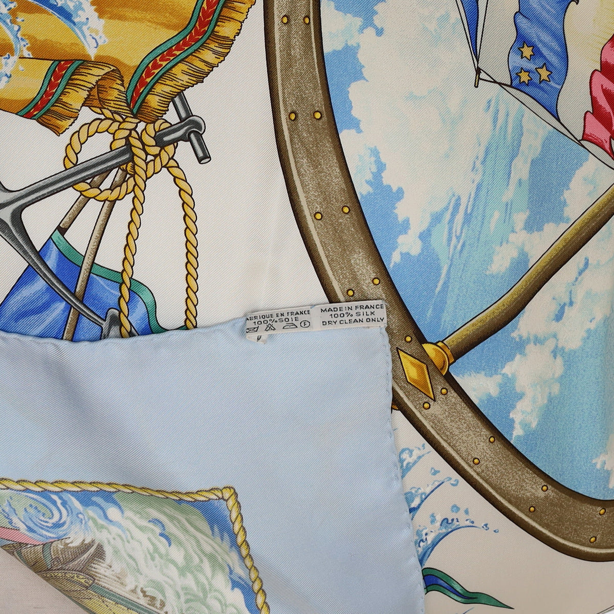 Pristine Boxed Hermès Vive Le Vent Silk Scarf