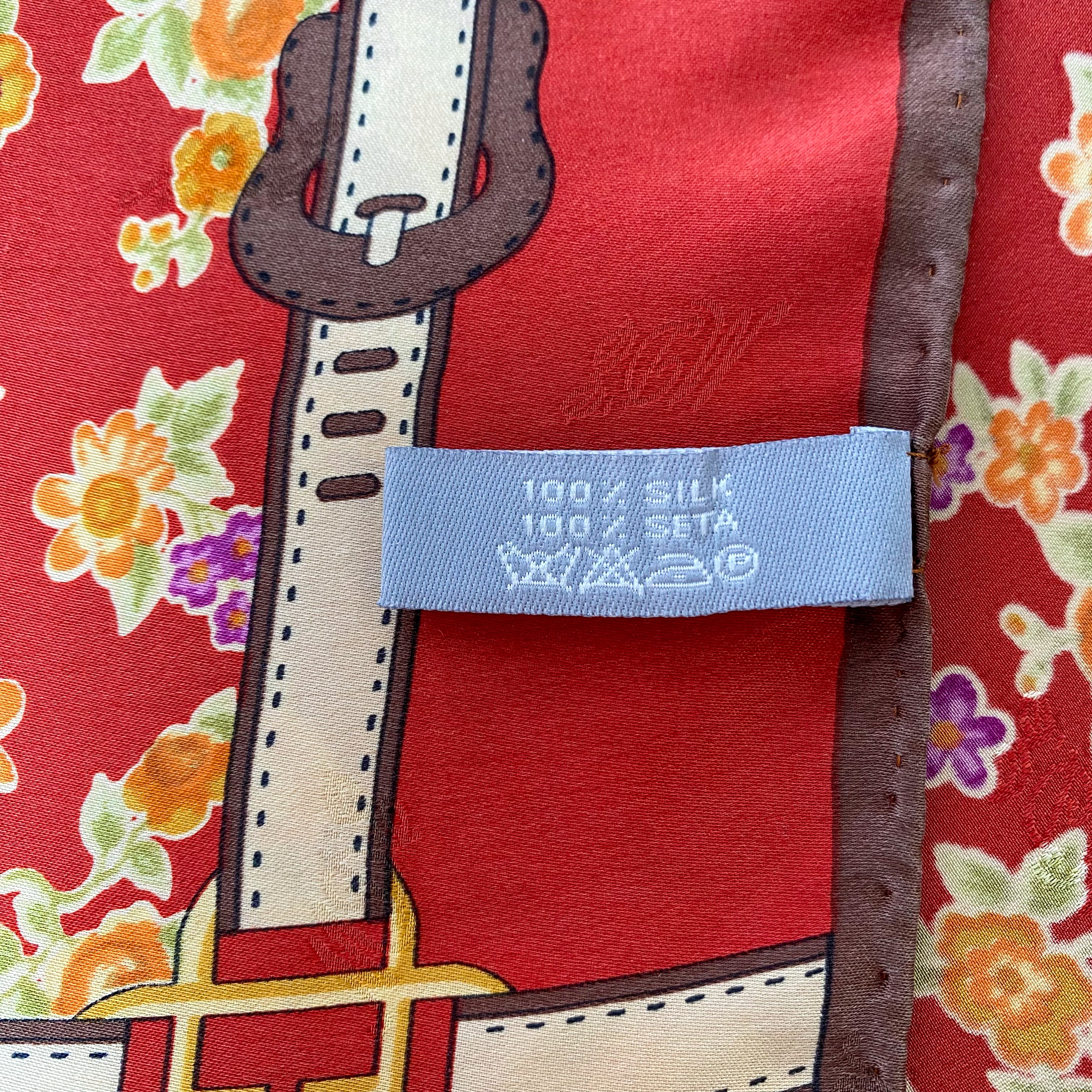 Marina D’este Floral Silk Scarf