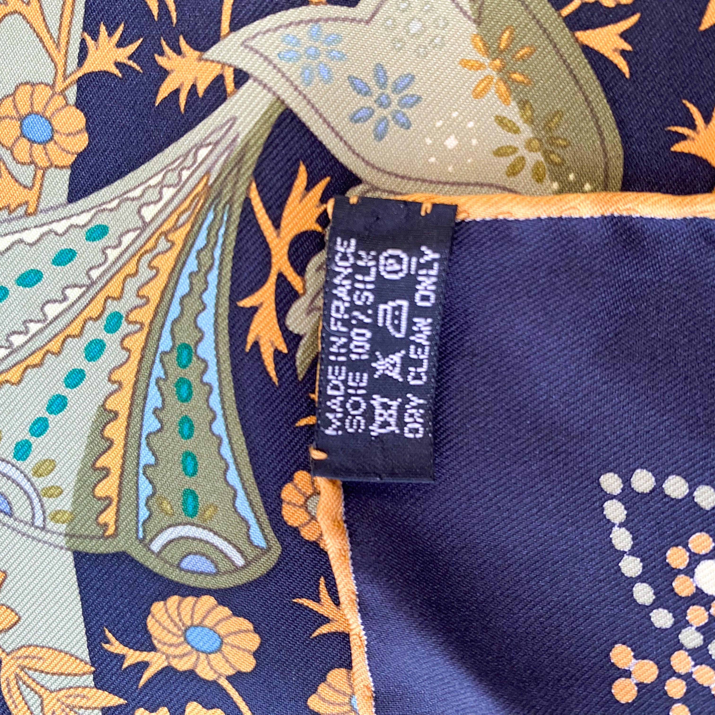 Boxed Hermès L’Arbre de Vie Silk Scarf