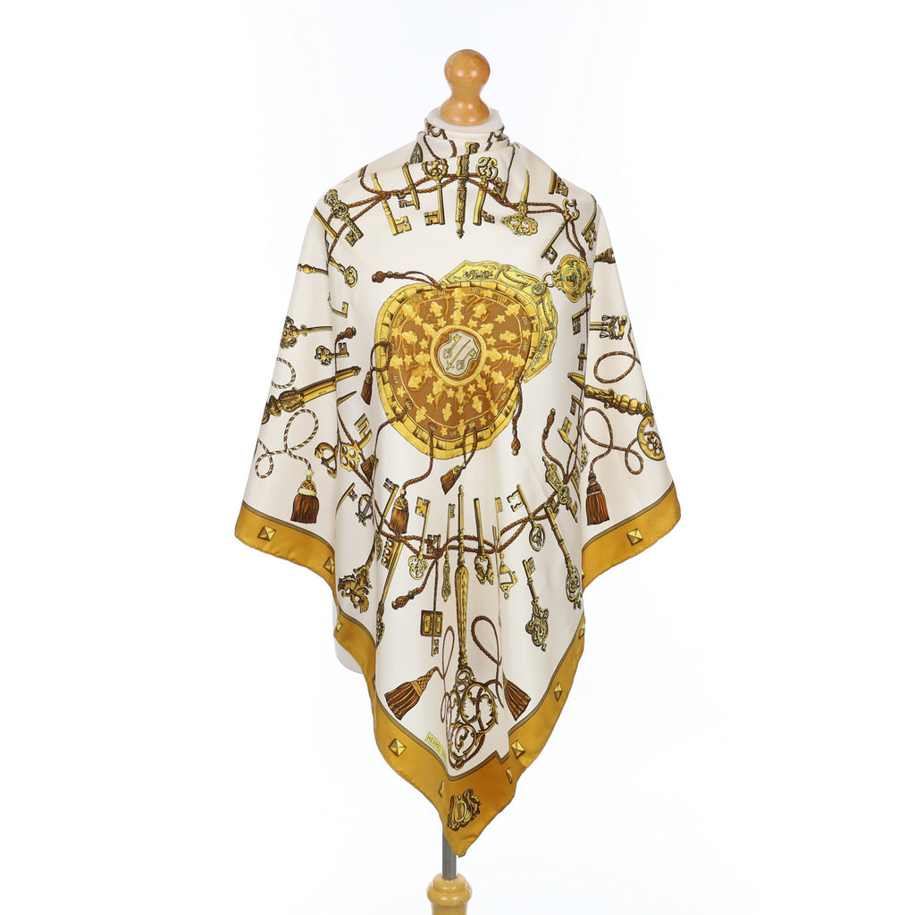 Hermès Les Clefs Silk Scarf