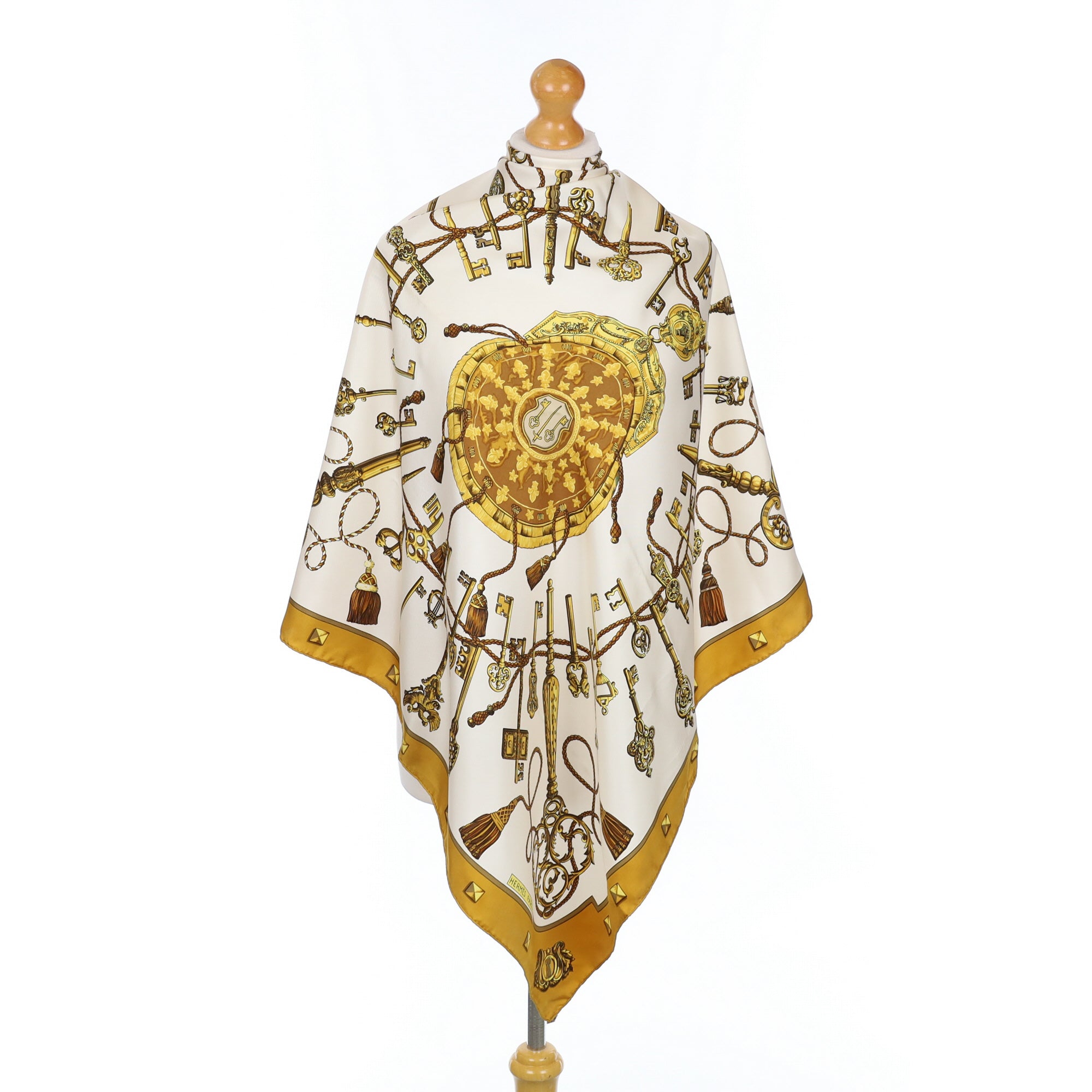 Hermès Les Clefs Silk Scarf