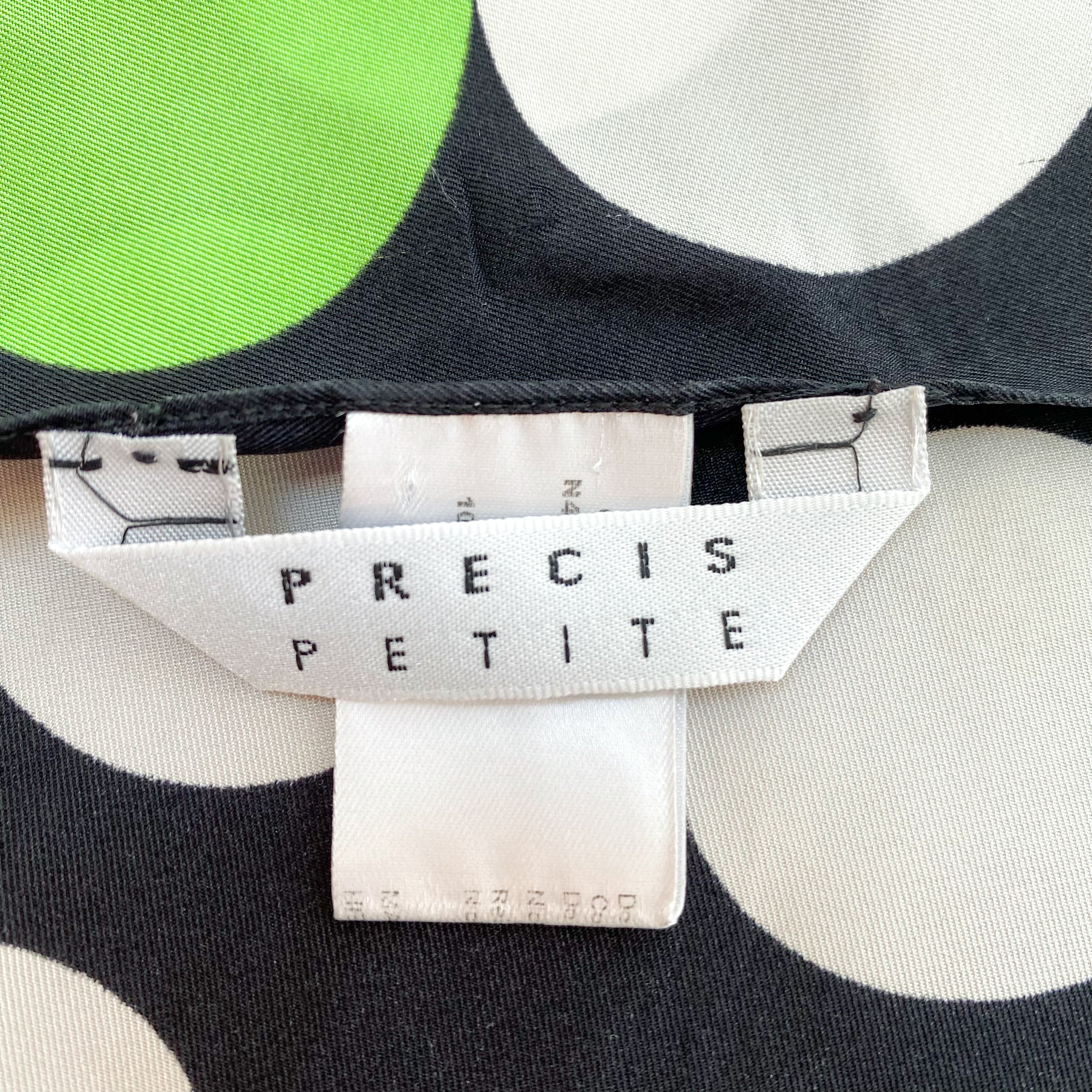 Black and White Spotty Long Silk Scarf