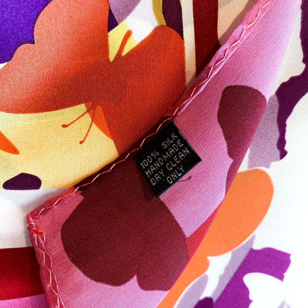 Bright Butterfly Modern Silk Scarf