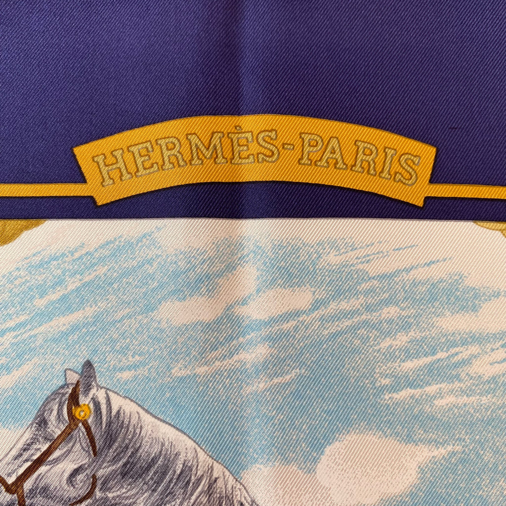 Brand New Boxed Hermès Auteuil en Mai Silk Scarf Quite Rare