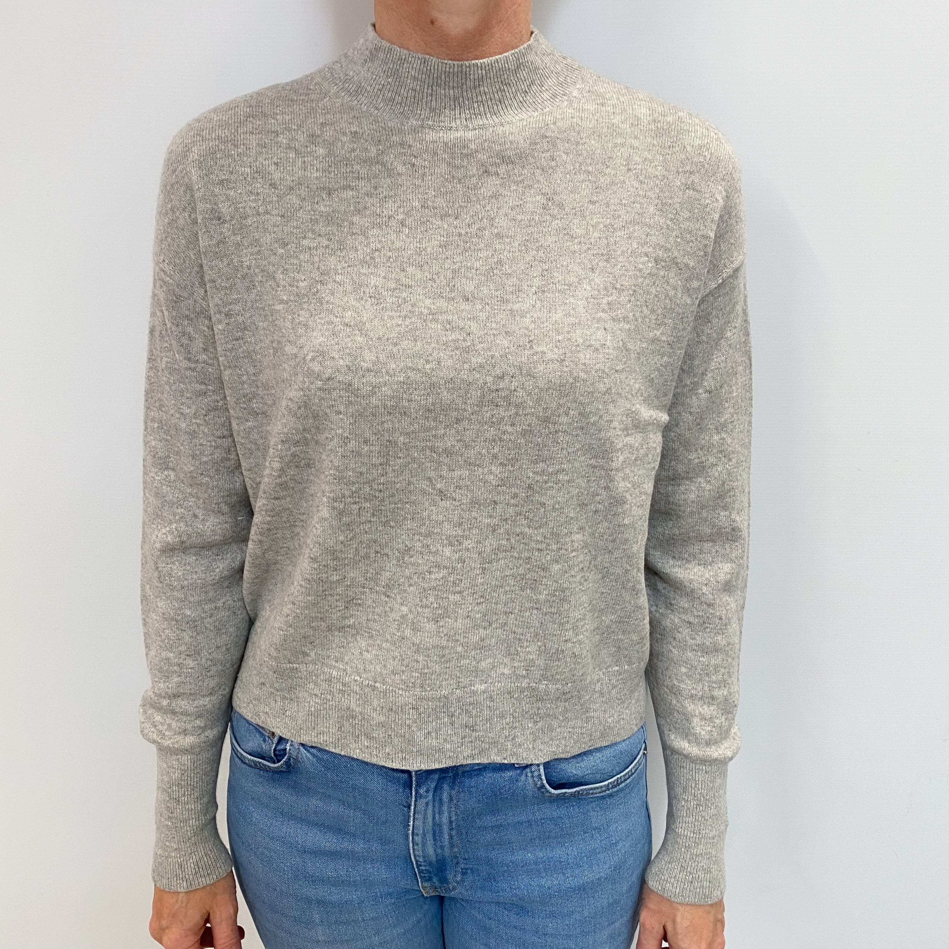 Everlane Smoke Grey Cashmere Turtle Neck Jumper Small