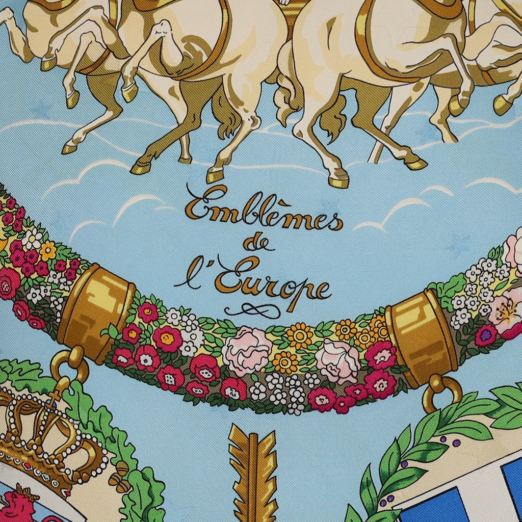 Hermès Emblèmes De L’Europe Silk Scarf