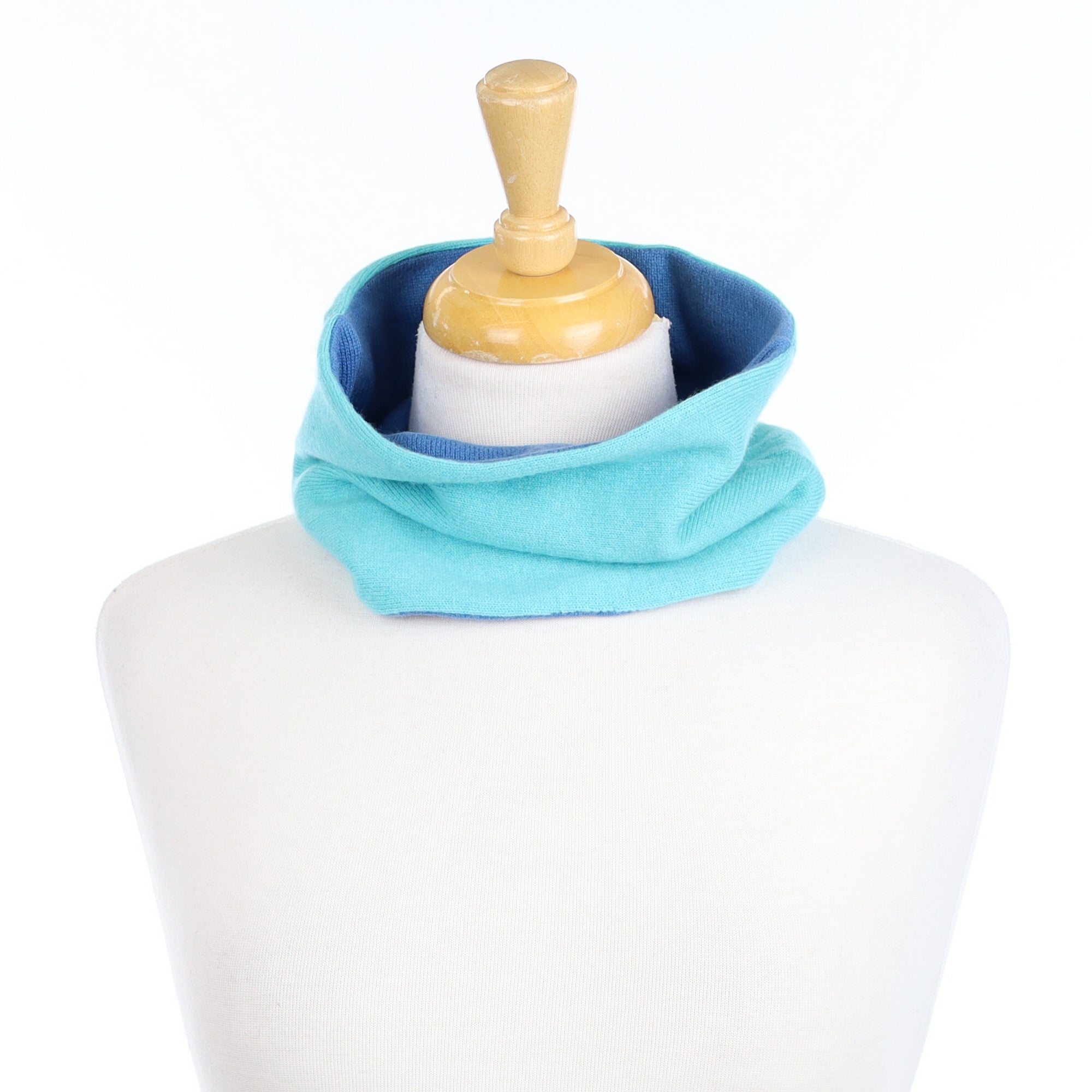 Bright Aqua and Blue Neck Warmer