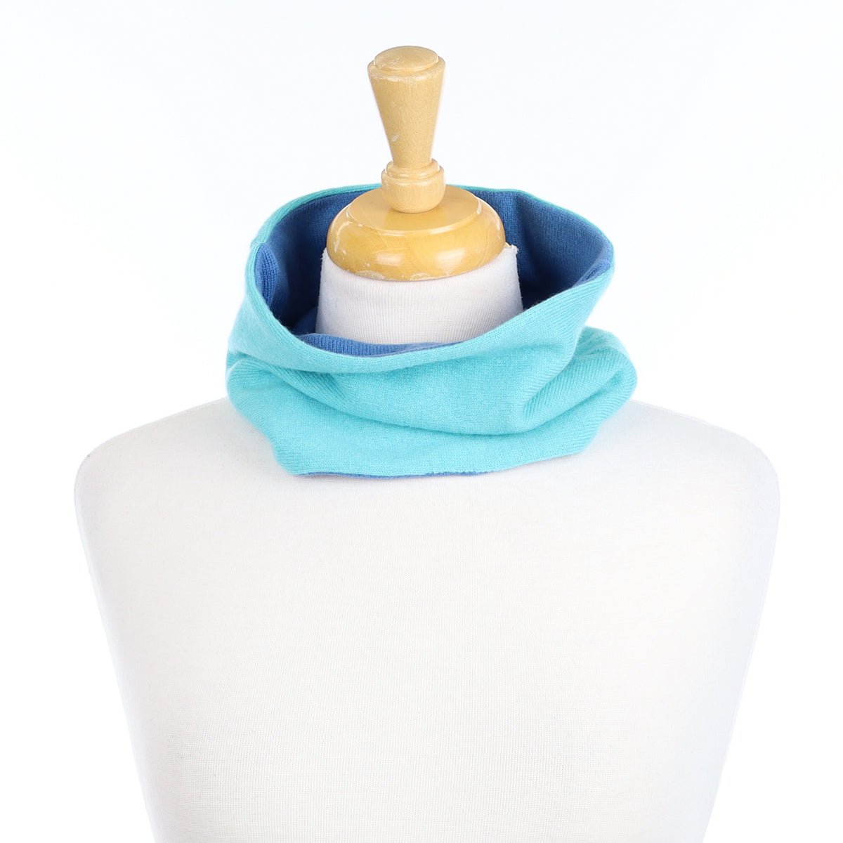 Bright Aqua and Blue Neck Warmer